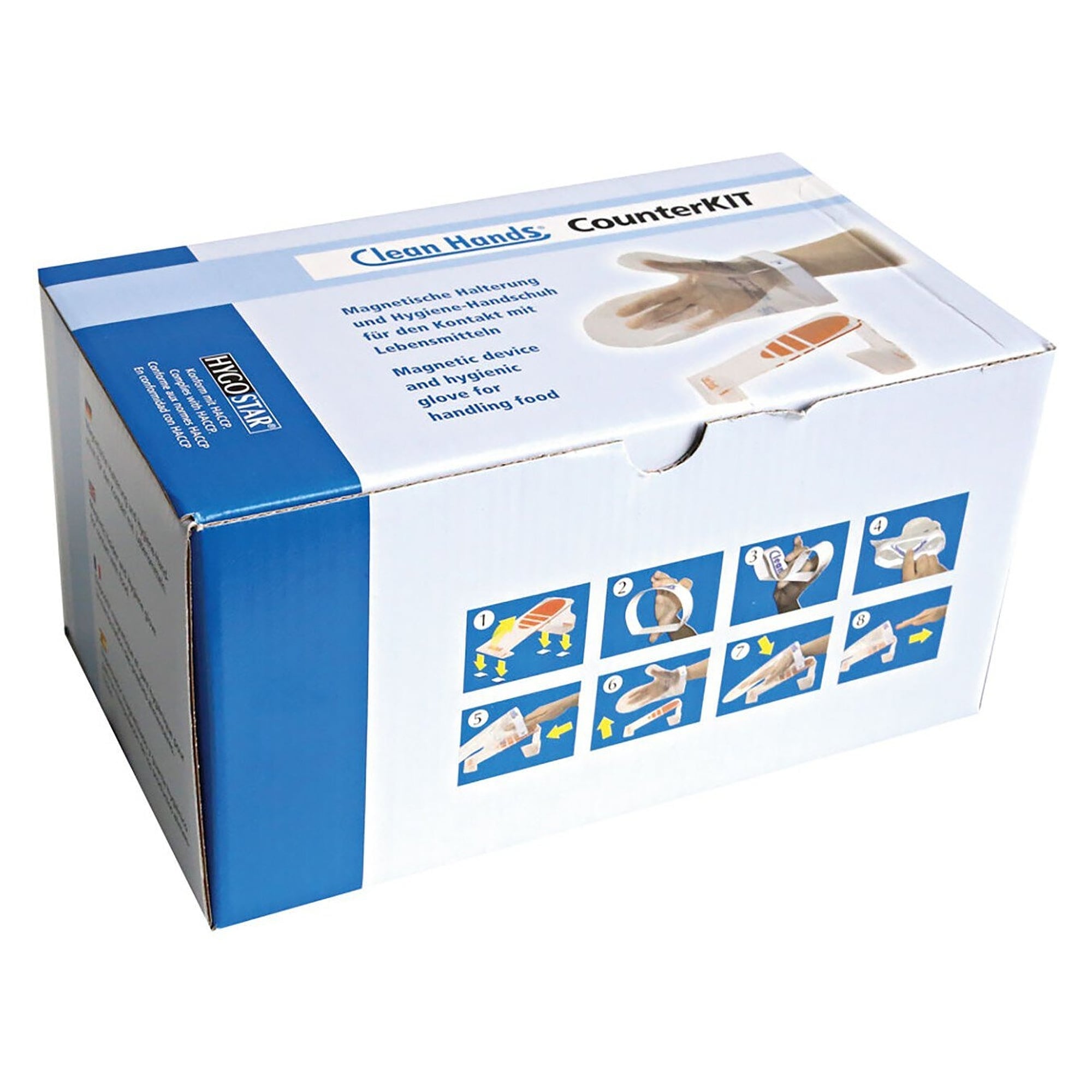 Clean Hands Counter Kit, Handschuhsystem für die Verkaufstheke, Double-Set für 2 Plätze, weiß - Franz Mensch 8901