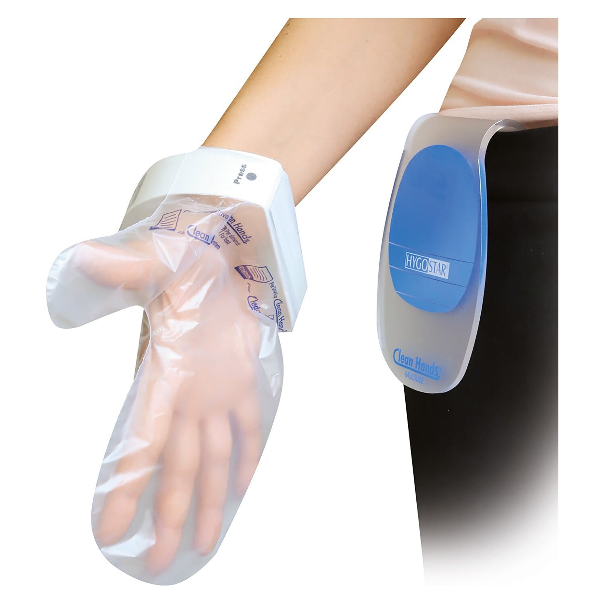 Clean Hands Body Kit Double en plastique, système de gant pour 2 personnes avec 10 gants - Franz Mensch 8903