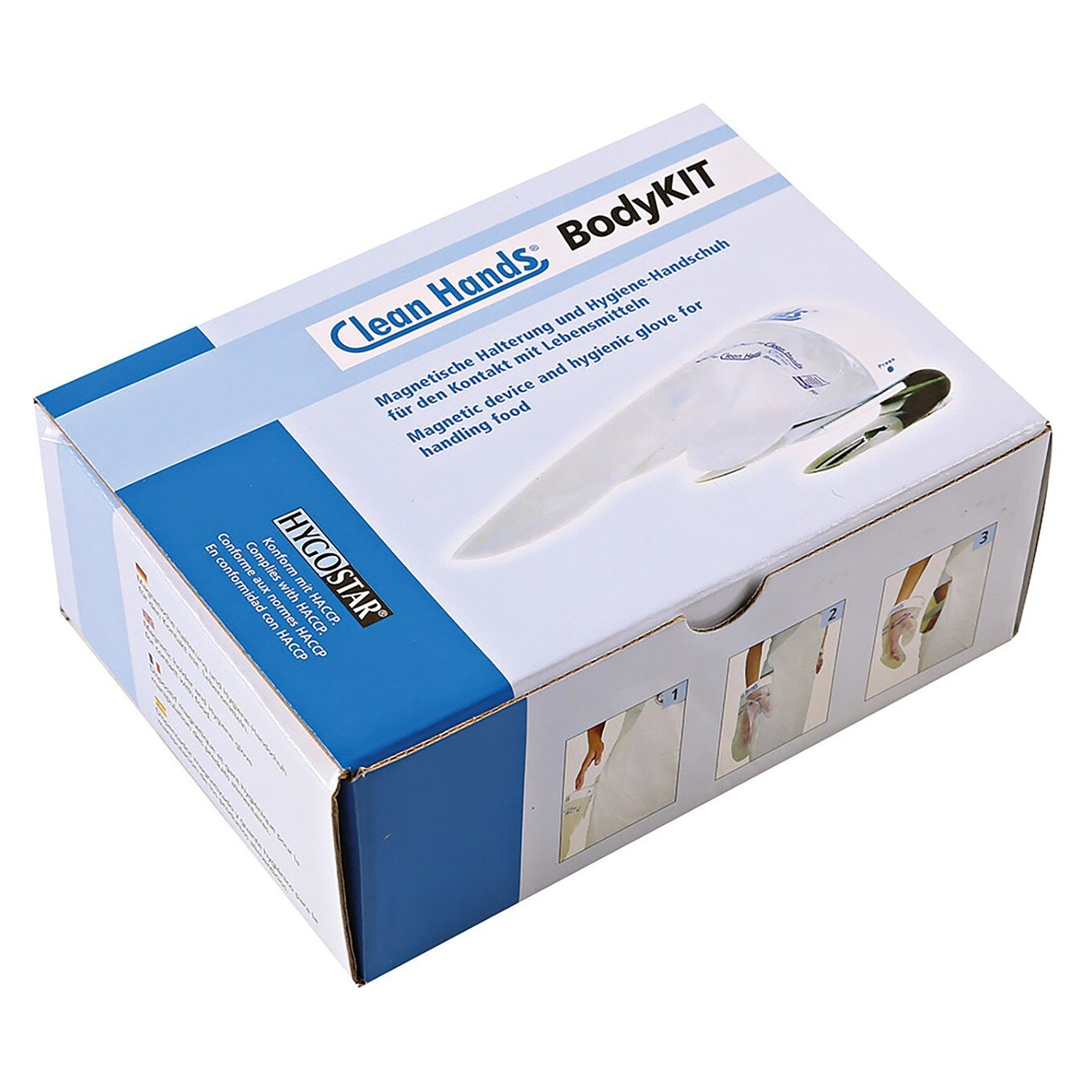 Clean Hands Body Kit Double en plastique, système de gant pour 2 personnes avec 10 gants - Franz Mensch 8903