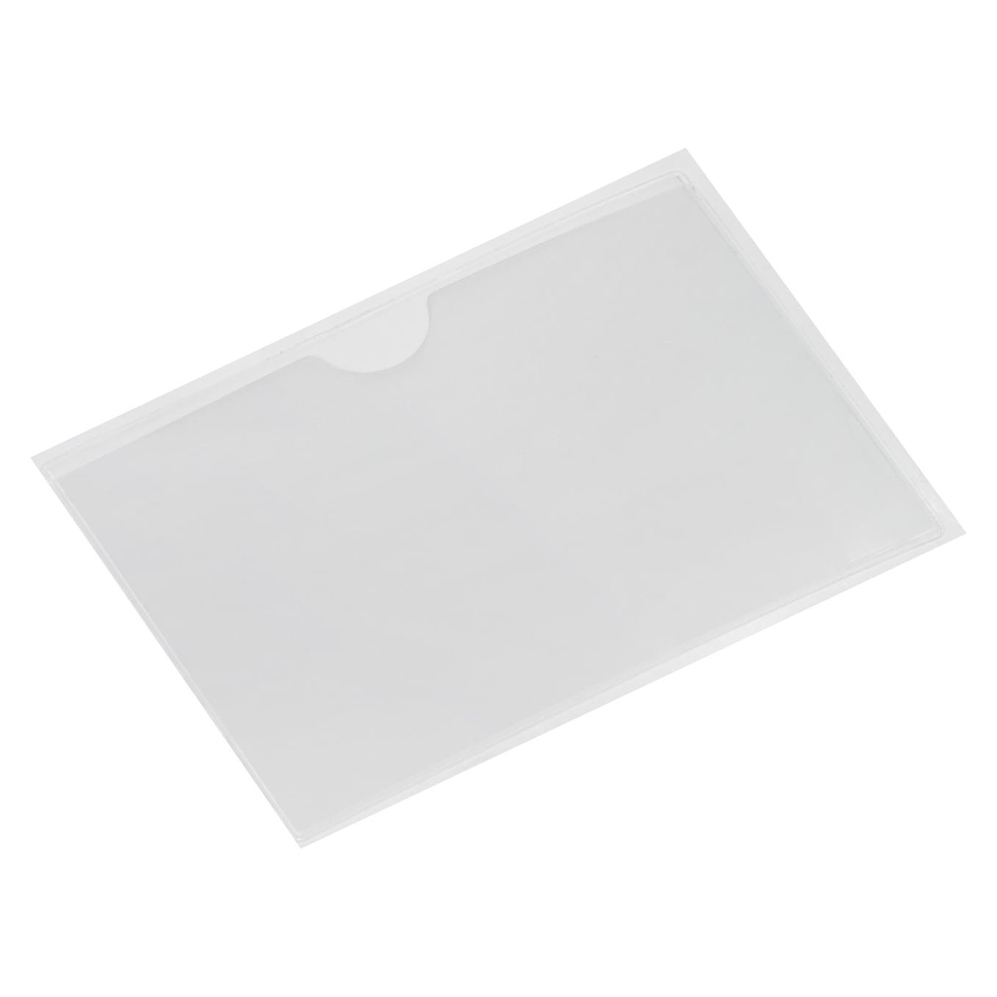 Pochette porte-étiquette ESD autocollante en PVC-P, transparente, 115 x 83 mm - WEZ 1004563