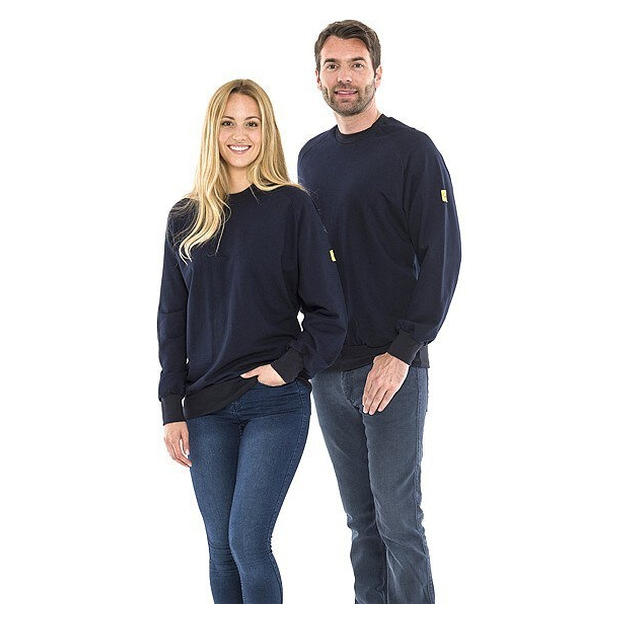 ESD-Sweatshirt mit Rundhalsausschnitt, marineblau, 280 g/m², unisex, Größe XXL - Safeguard SWS-THSS-NBXXL-ROUND