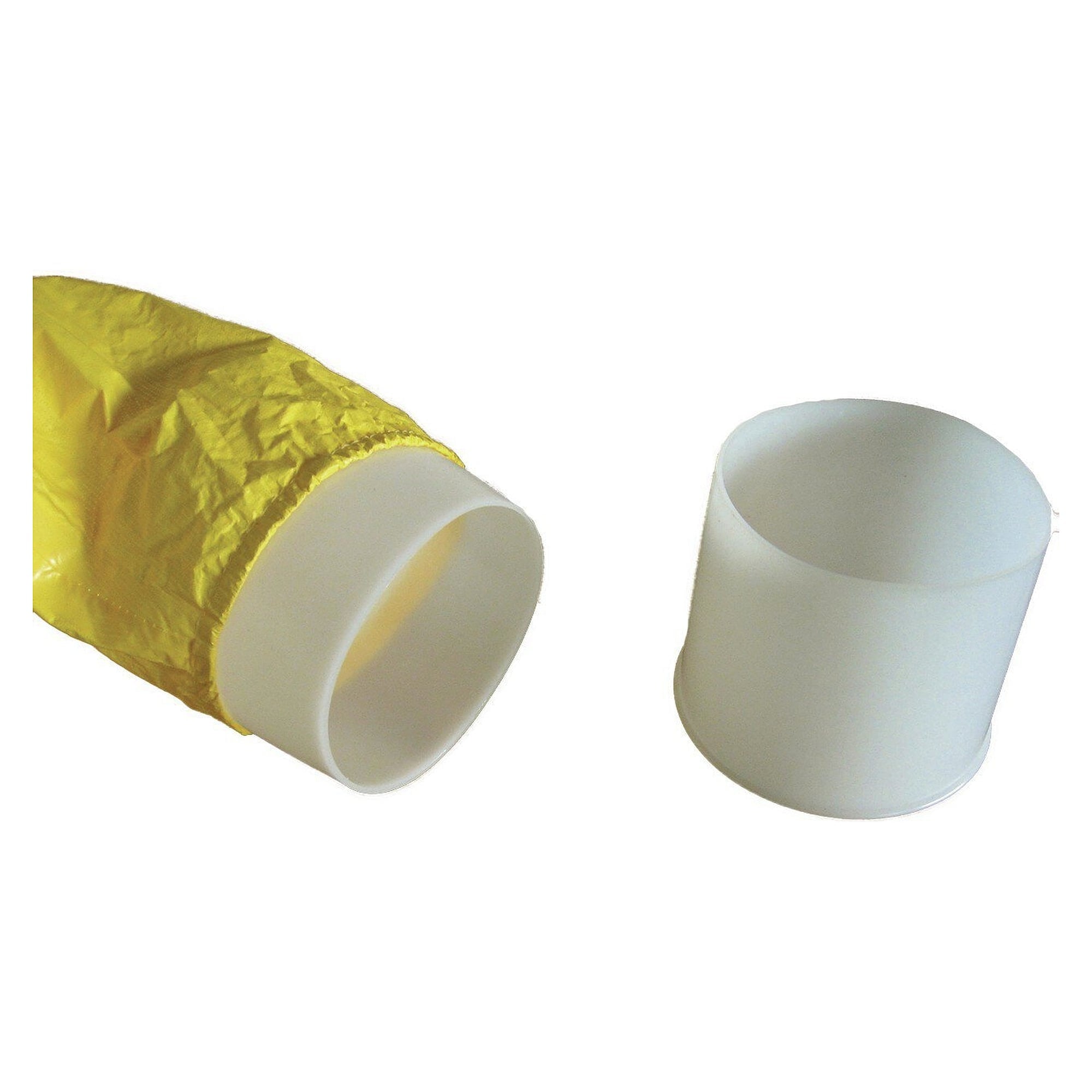 Konischer Handschuhadapter zum faltenfreien Ankleben von Handschuhen am Overall, weiß - DS Safety Wear HA