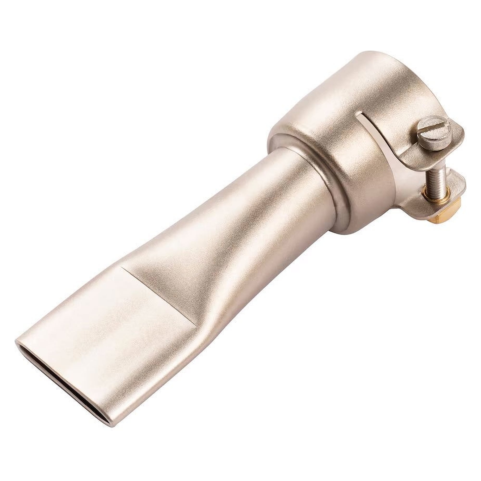Wide slot nozzle 20 x 2 mm, straight, for flat hot air, connection Ø 21.3 mm - Leister 105.559
