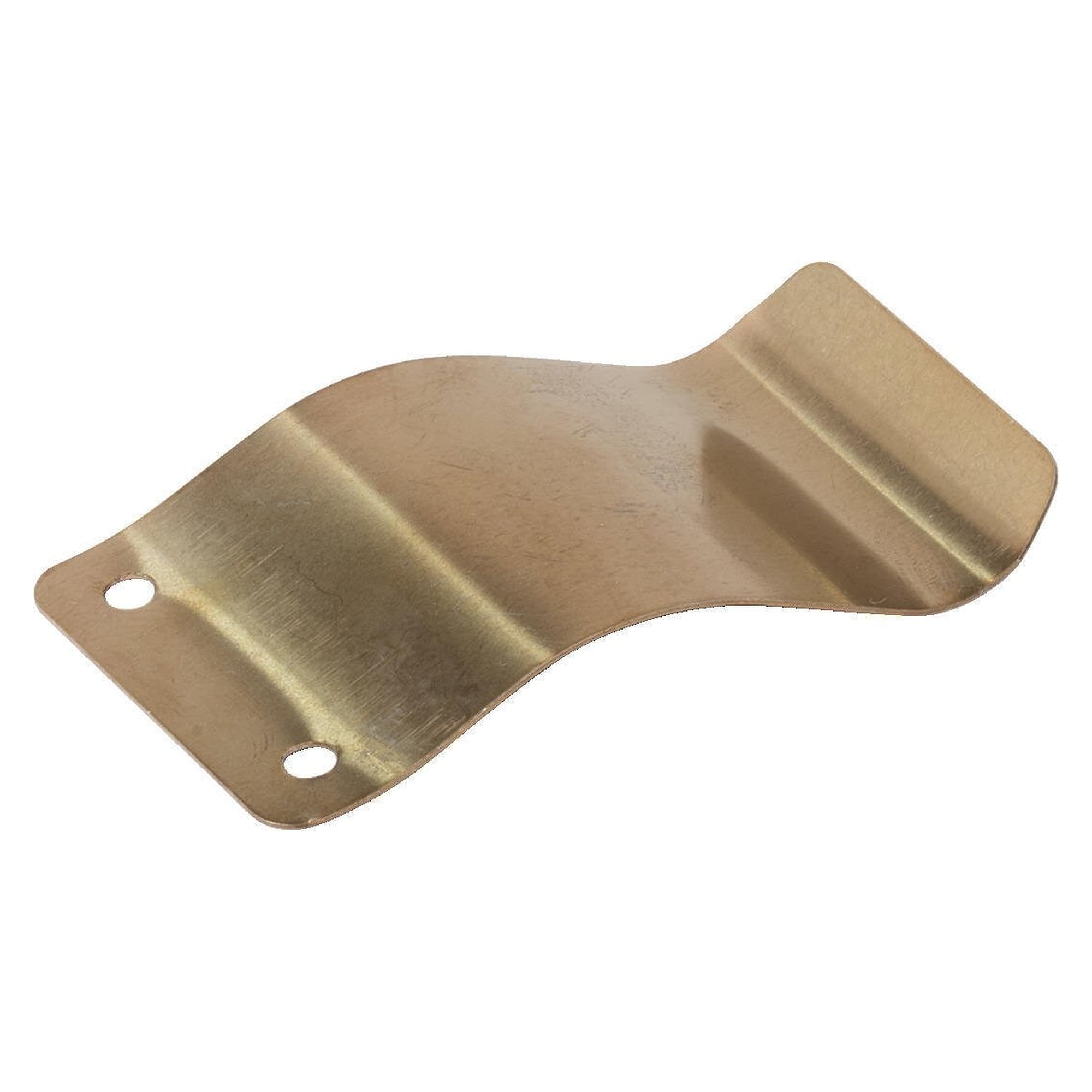 Pince porte-étiquette à riveter pour bacs LL / BL, métal galvanisé, doré, 60 x 30 mm - WEZ 1003990