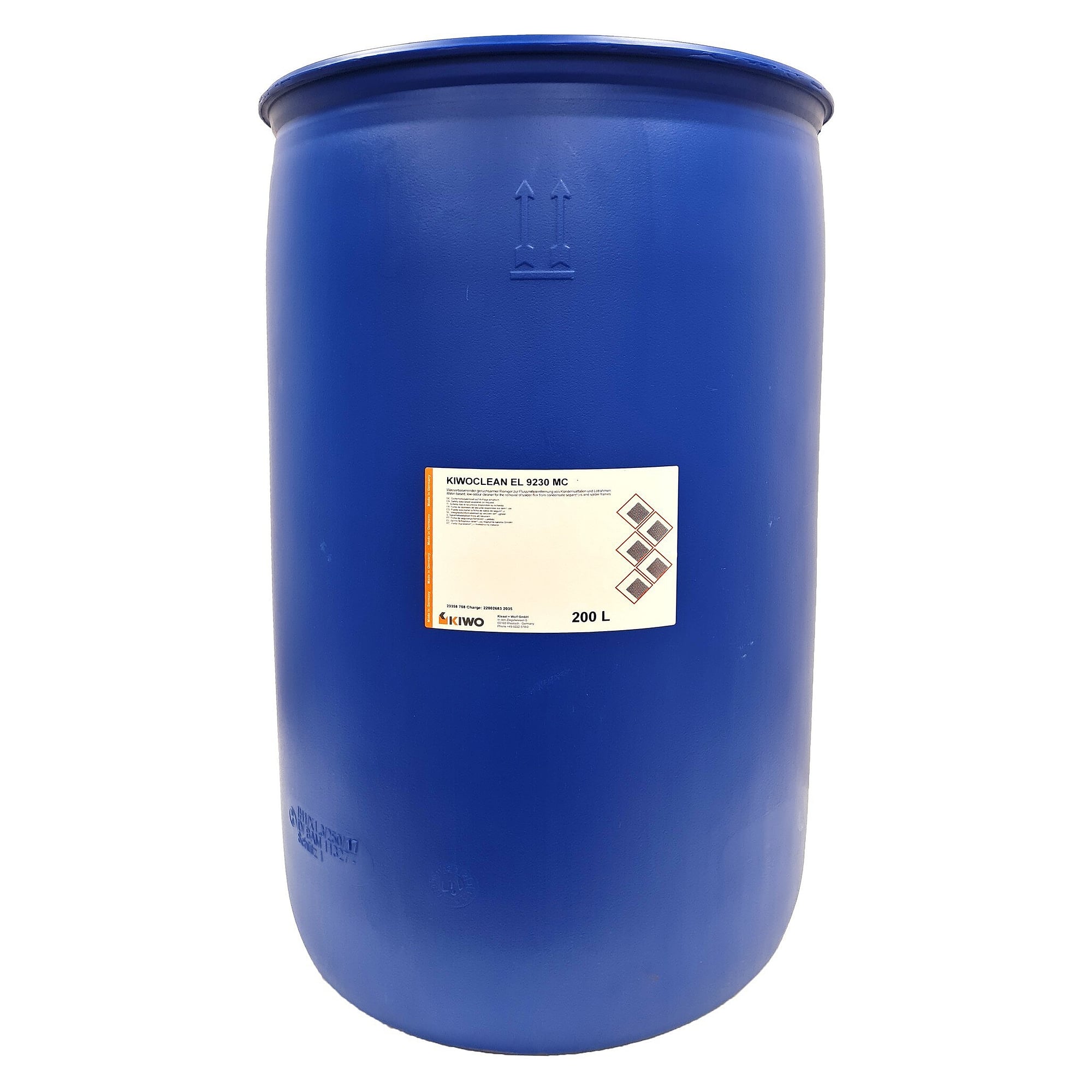 KIWOCLEAN EL 9230 MC cleaner for condensate traps and furnace parts, 200 l drum - Kiwo 23358 708