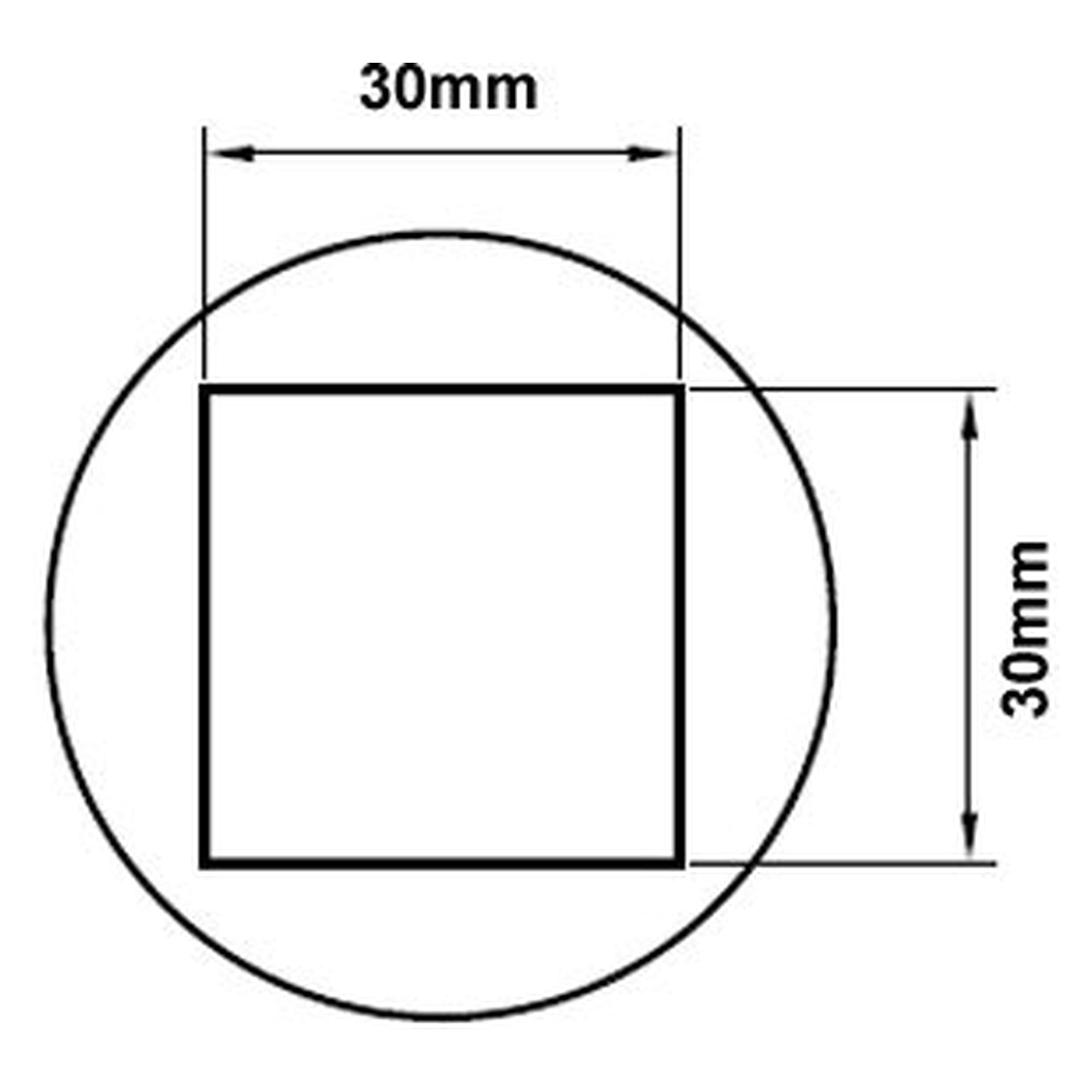 BGA-Heißluftdüse quadratisch 30 x 30 mm für 22-mm-Anschluss, HTN-Serie - Thermaltronics HTN-B3030