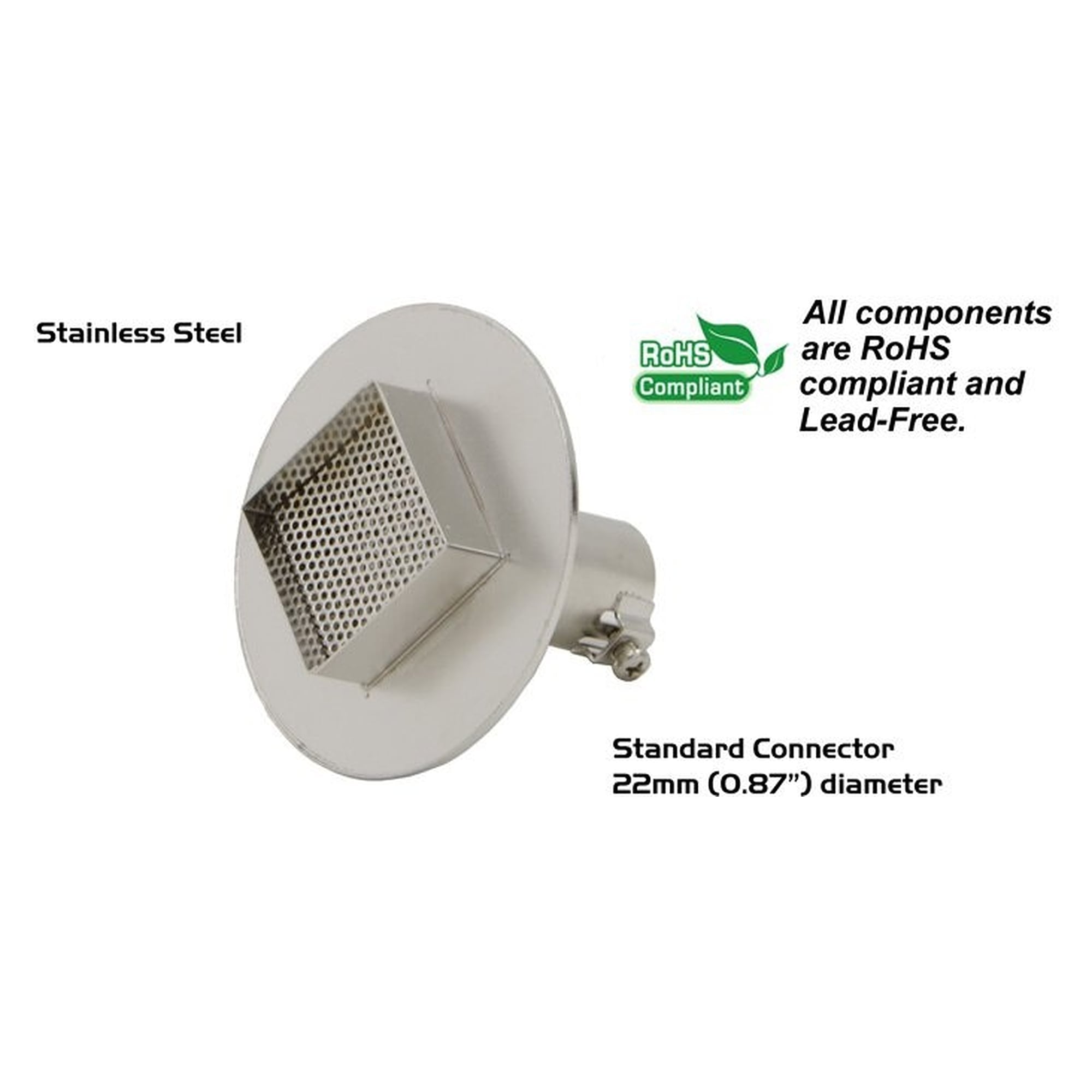 BGA-Heißluftdüse quadratisch 36 x 36 mm für 22-mm-Anschluss, HTN-Serie - Thermaltronics HTN-B3636
