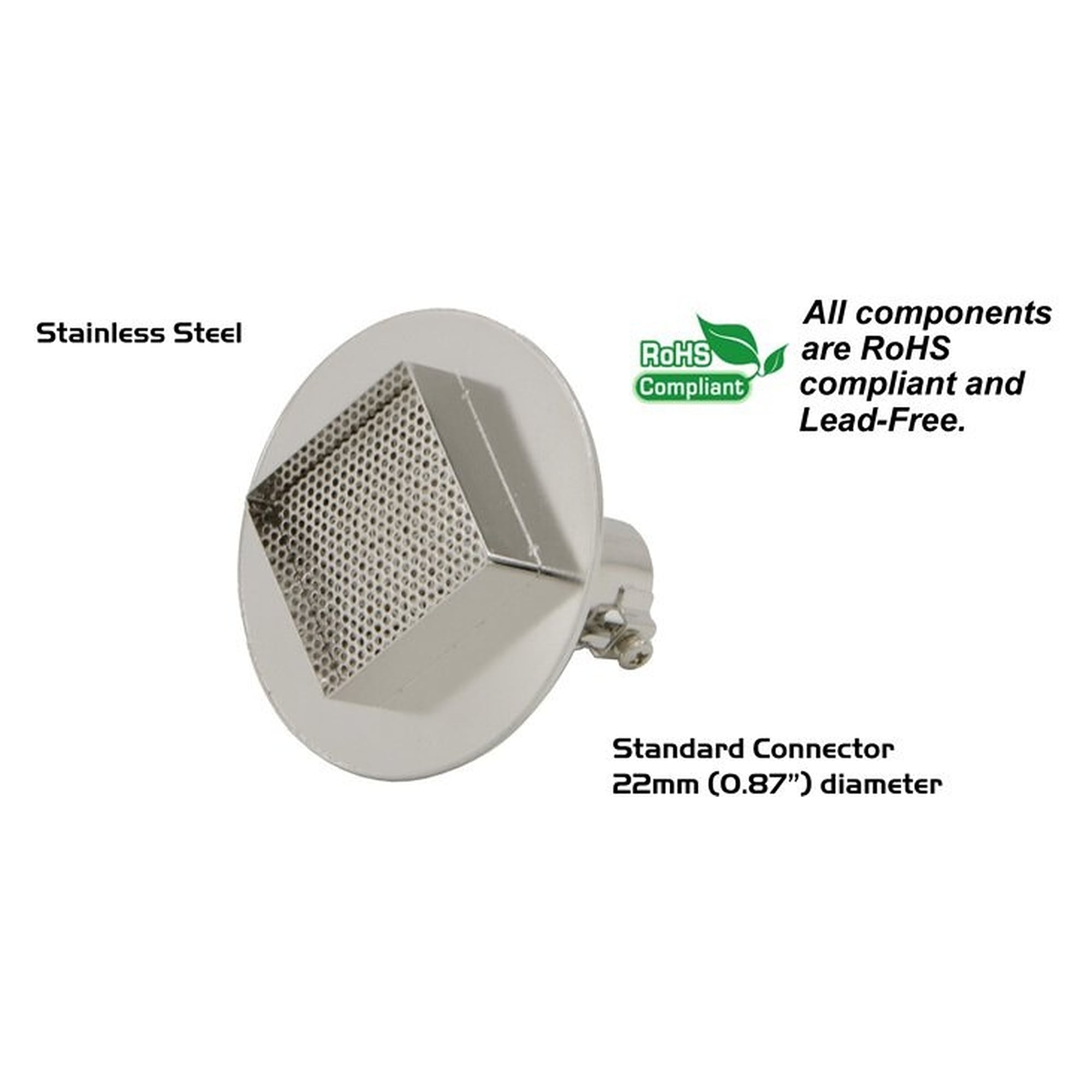 BGA-Heißluftdüse quadratisch 41 x 41 mm für 22-mm-Anschluss, HTN-Serie - Thermaltronics HTN-B4141