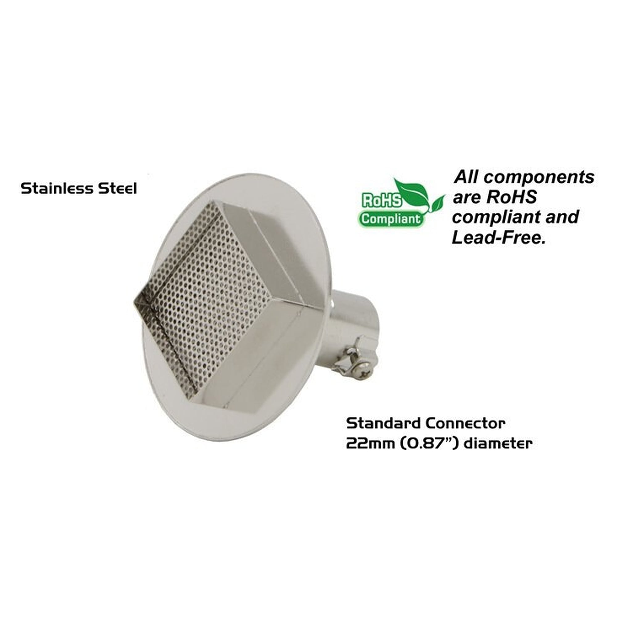 BGA-Heißluftdüse quadratisch 43 x 43 mm für 22-mm-Anschluss, HTN-Serie - Thermaltronics HTN-B4343