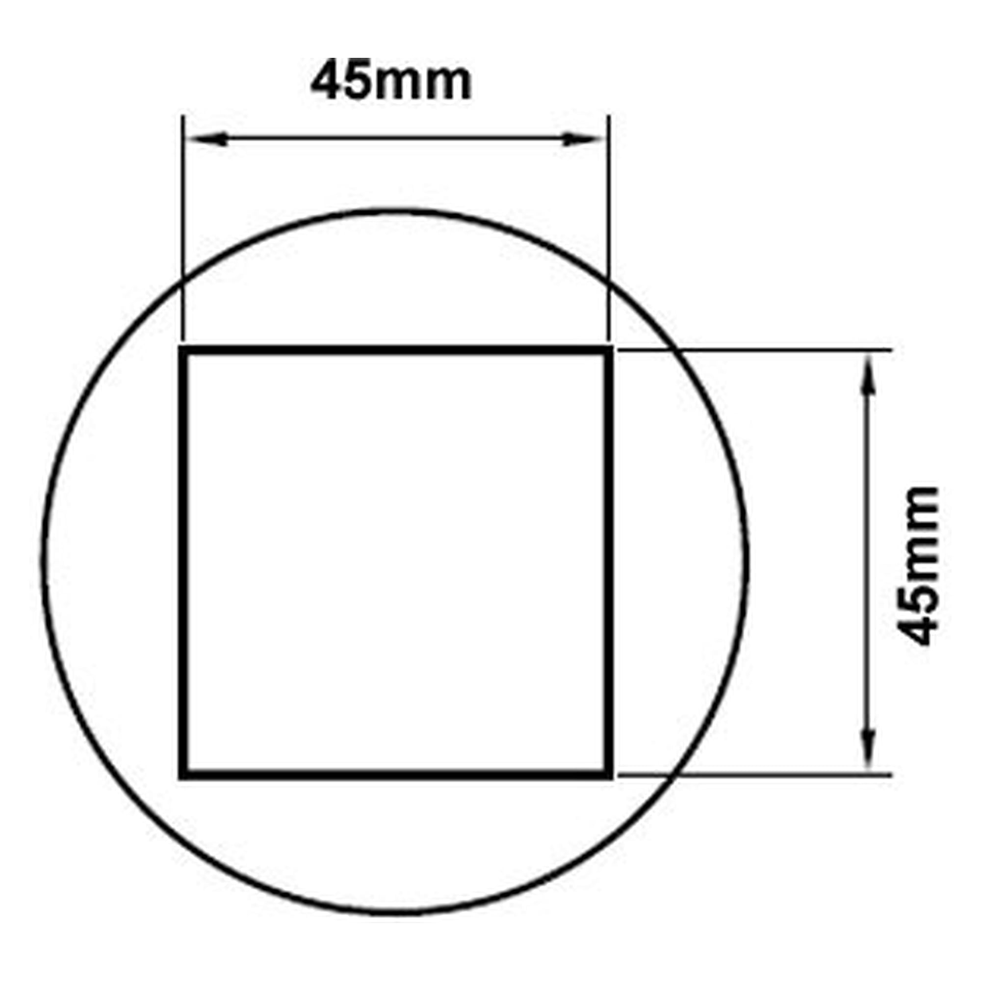BGA-Heißluftdüse quadratisch 45 x 45 mm für 22-mm-Anschluss, HTN-Serie - Thermaltronics HTN-B4545