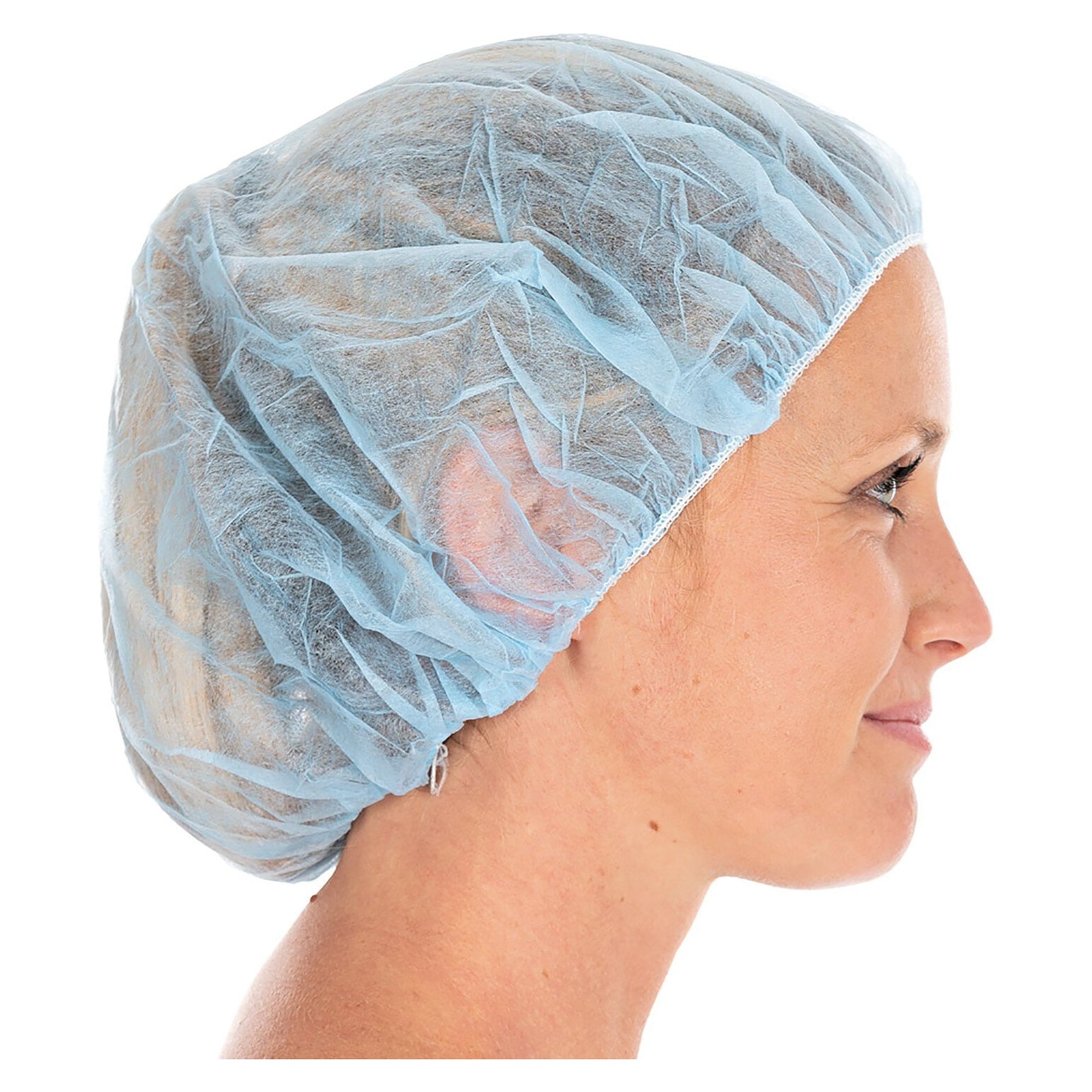Einweg-Baretthaube Leicht aus Polypropylen, blau, Ø 53 cm, Einheitsgröße, VPE 100 Stück - Franz Mensch 12609S