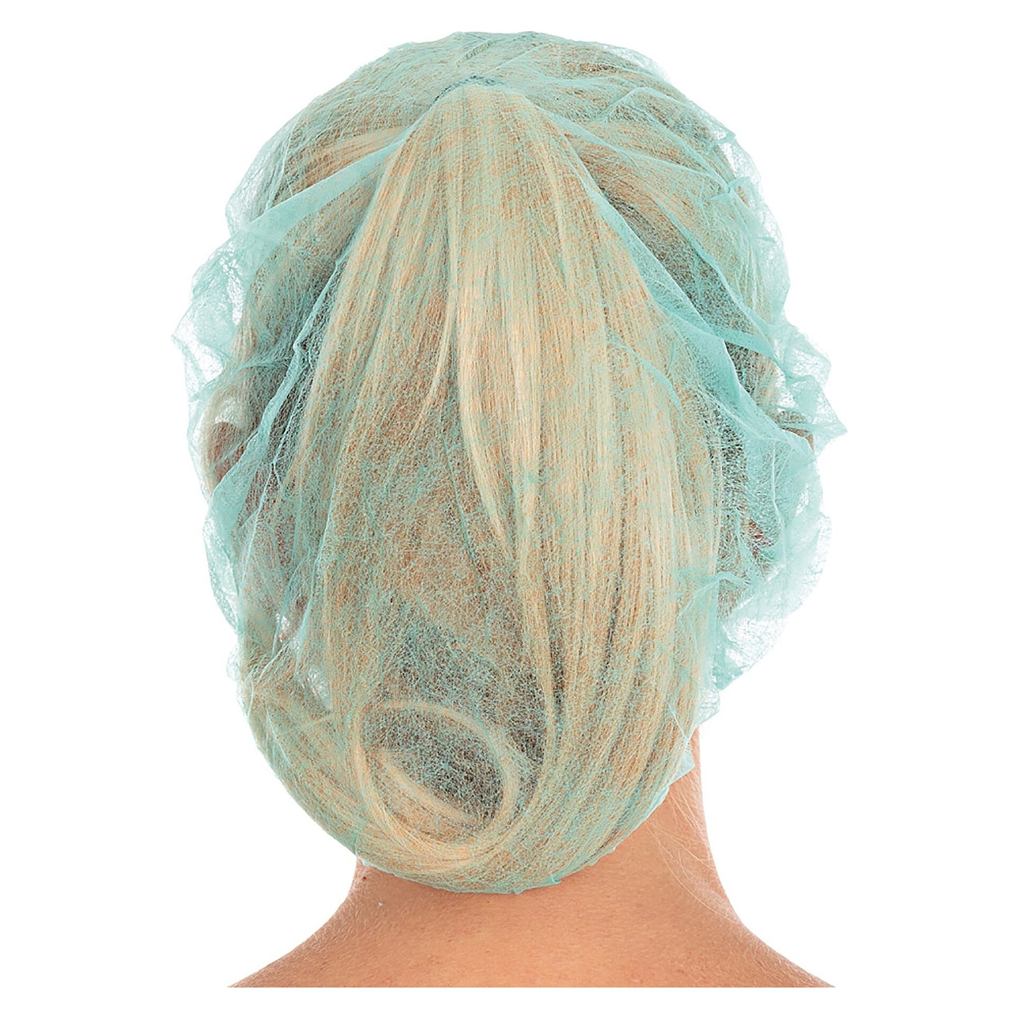 Einweg-Baretthaube Bettina Eco aus PP-Vlies, grün, Ø 53 cm, latexfreier Gummizug - Franz Mensch 126699