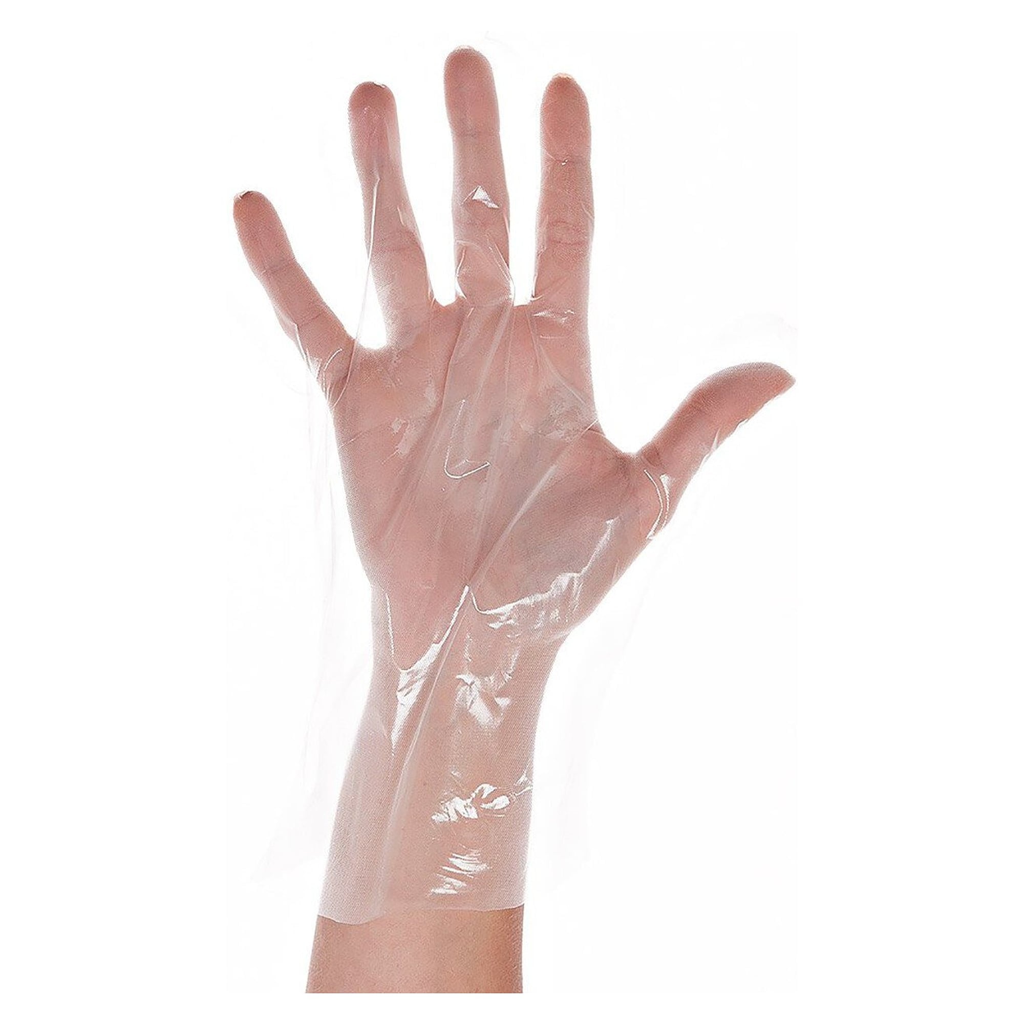 CPE-Einweghandschuhe Allfood, gehämmert, transparent, Größe 7/S, VPE 200 Stück - Franz Mensch 263162