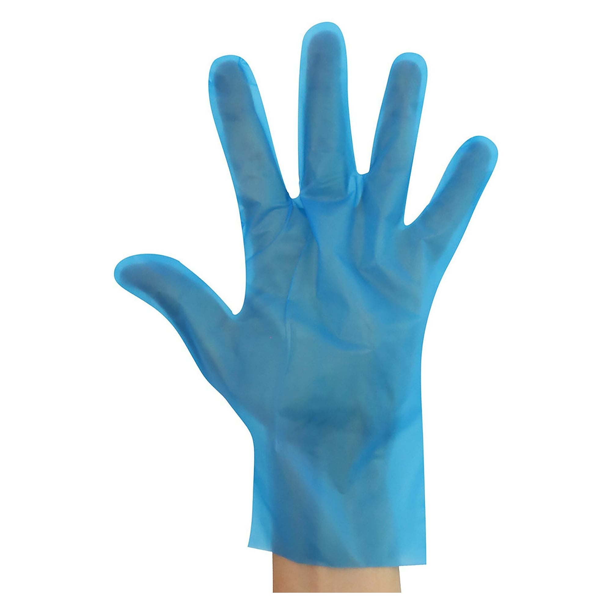 TPE-Einweghandschuhe Allfood Thermosoft, glatt, blau, Größe 7/S, VPE 200 Stück - Franz Mensch 263166