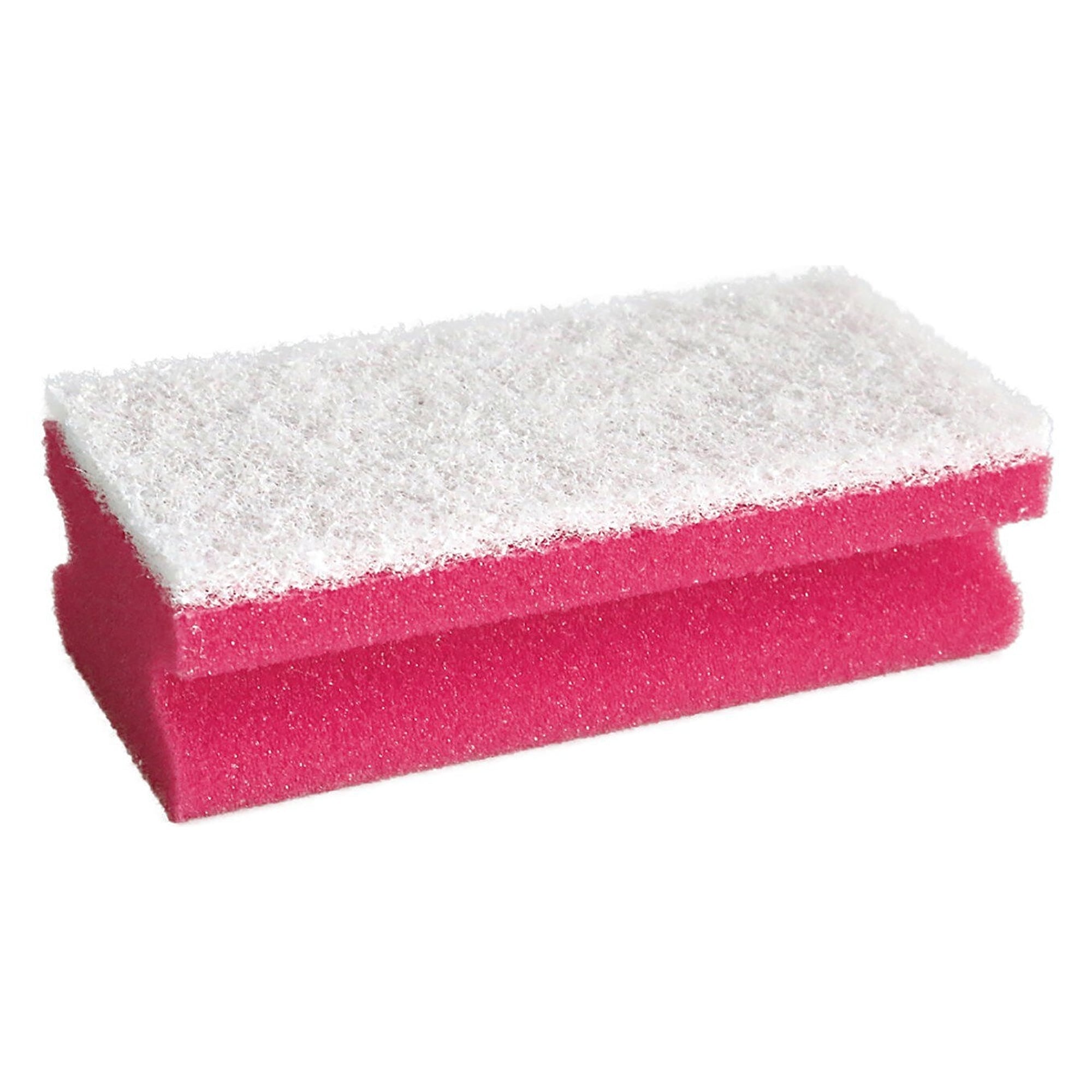 Padschwamm soft, rot/weiß, 15 x 7 x 4,5 cm, Polyethylen, 10 Stück - Franz Mensch 301650