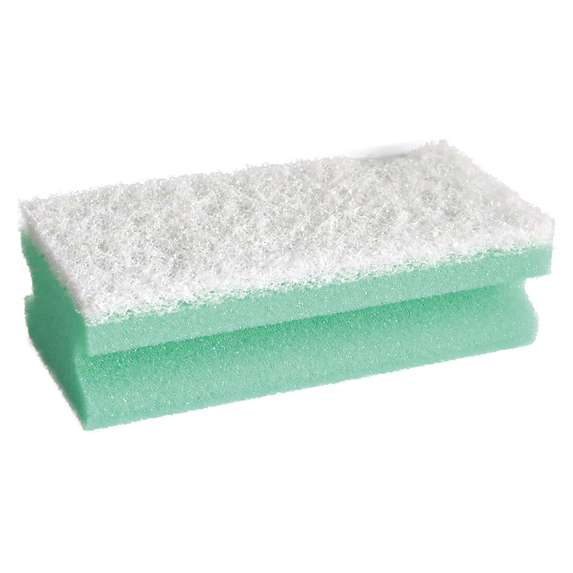 Éponge pad soft, vert/blanc, 15 x 7 x 4,5 cm, polyéthylène, 10 pièces - Franz Mensch 301670