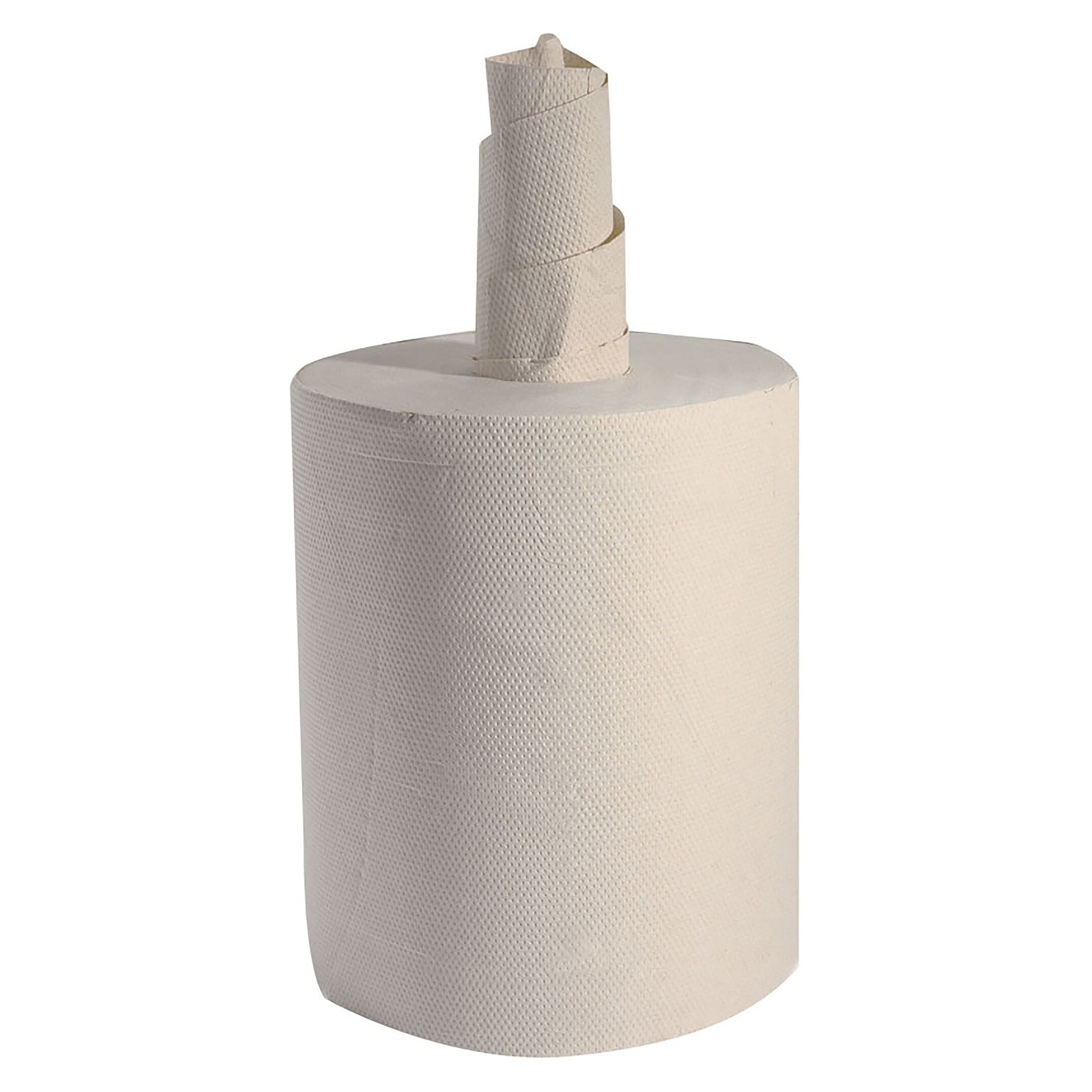 Bio-Handtuchrolle naturbraun, 3-lagig, Ø 17 cm, 22 cm breit, FSC-zertifiziert, Recyclingpapier - Franz Mensch 304125