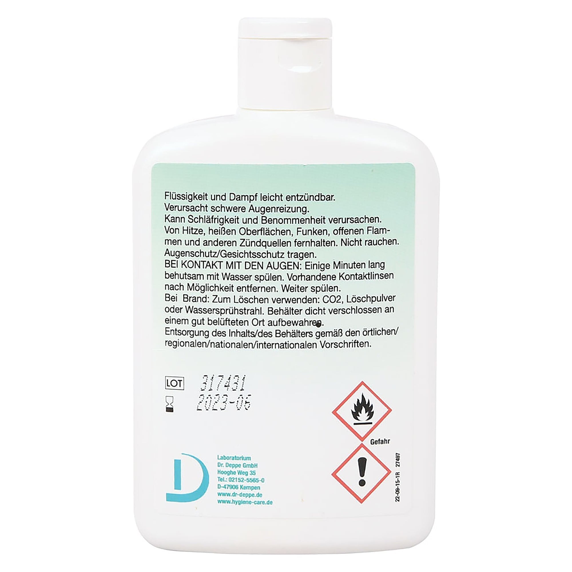 Händedesinfektion Lotio Sept Gel, VAH-gelistet, 150-ml-Flasche für unterwegs und Arbeitsplatz - Franz Mensch 315741