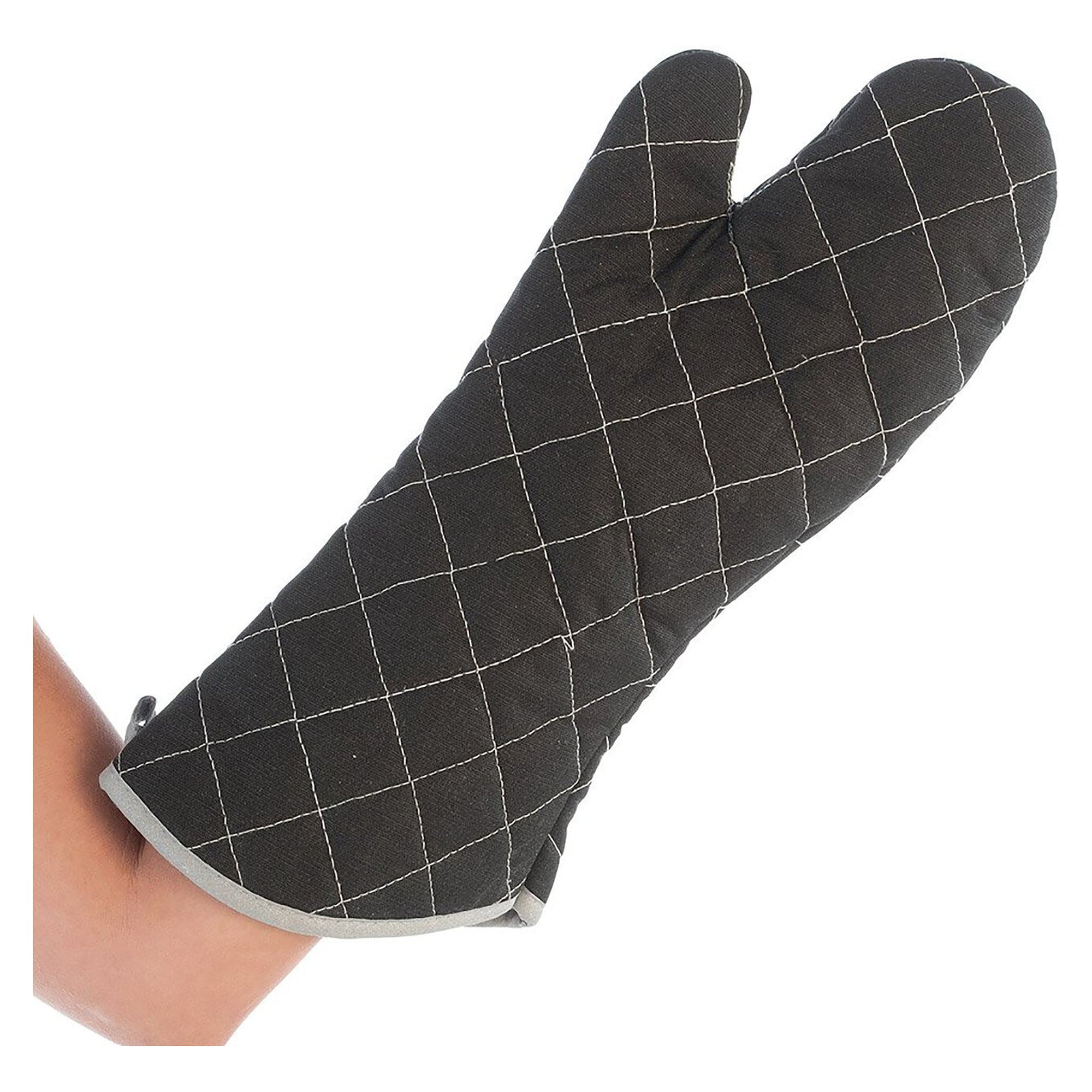 Hitzeschutzhandschuh Flamestar Puppet, Canvas bis 250 °C, 44 cm lang, schwarz, Einheitsgröße - Franz Mensch 330107