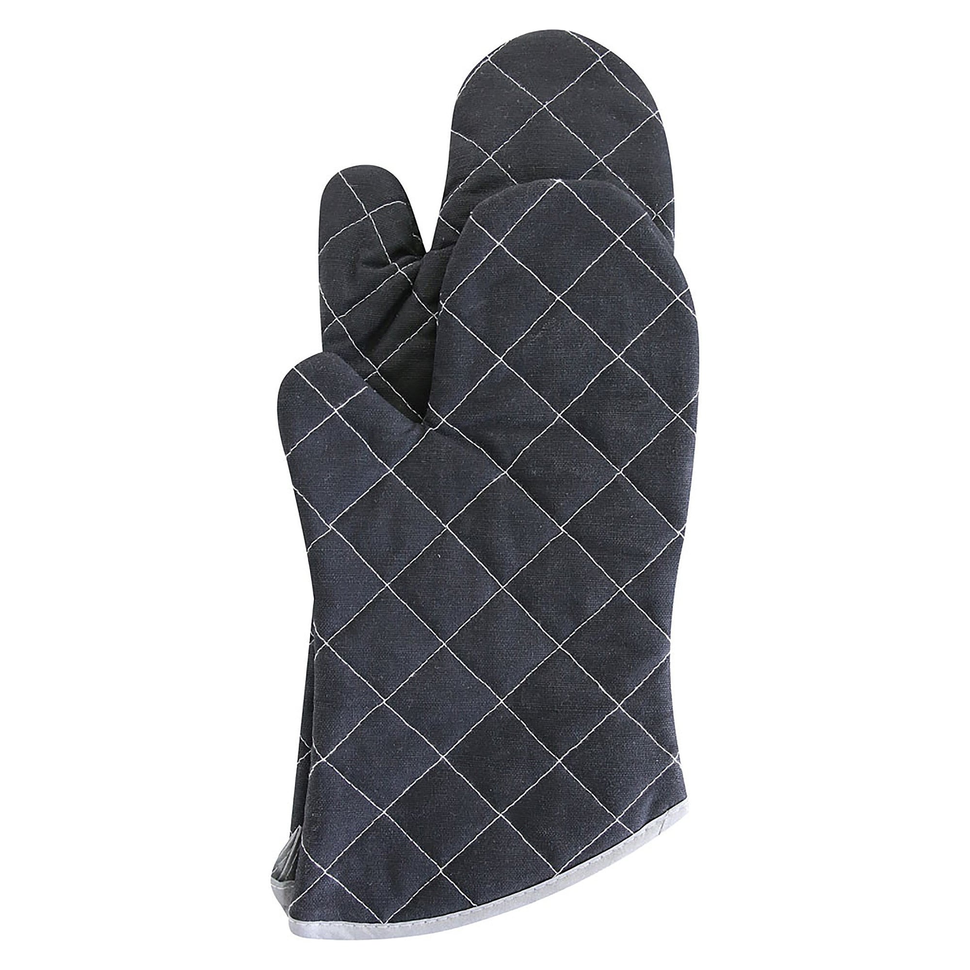 Hitzeschutzhandschuh Flamestar Puppet, Canvas bis 250 °C, 44 cm lang, schwarz, Einheitsgröße - Franz Mensch 330107
