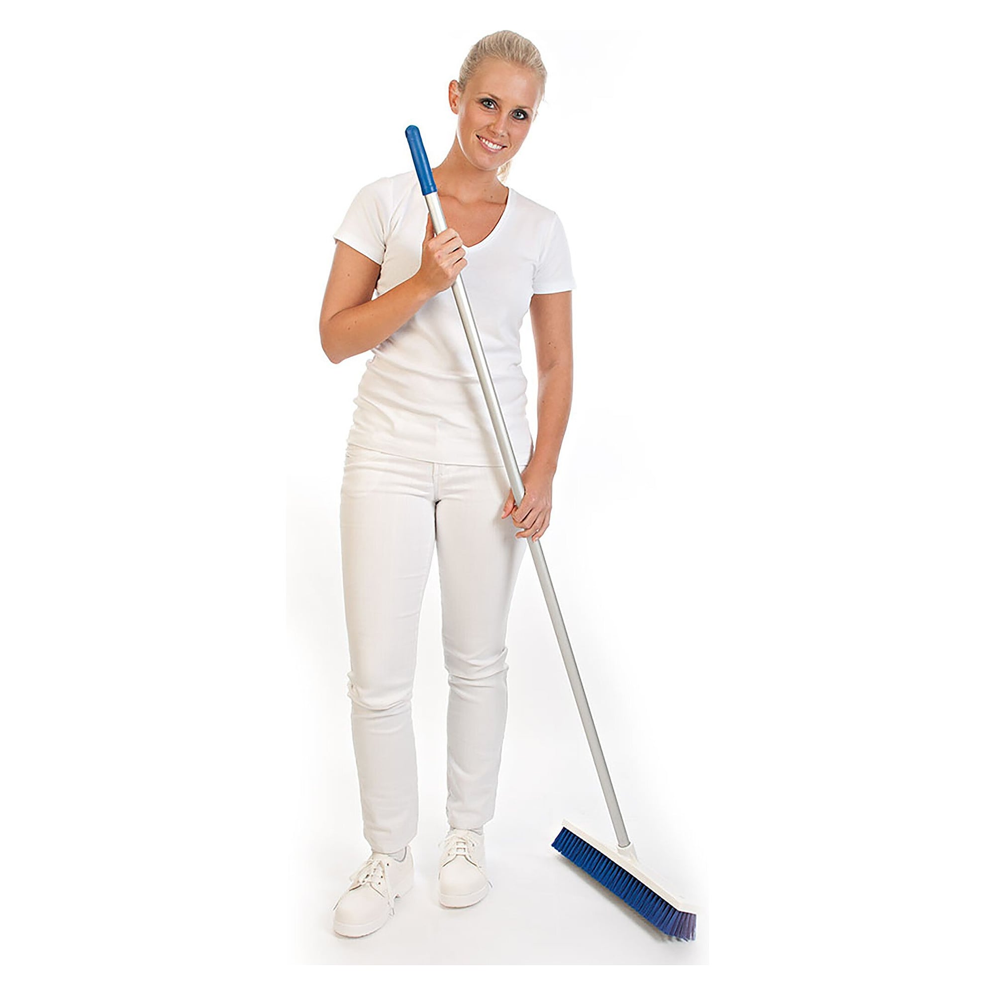 Aluminiumstiel eloxiert, 150 cm lang, Ø 2,5 cm, für Besen und Reinigungsgeräte - Franz Mensch 70081