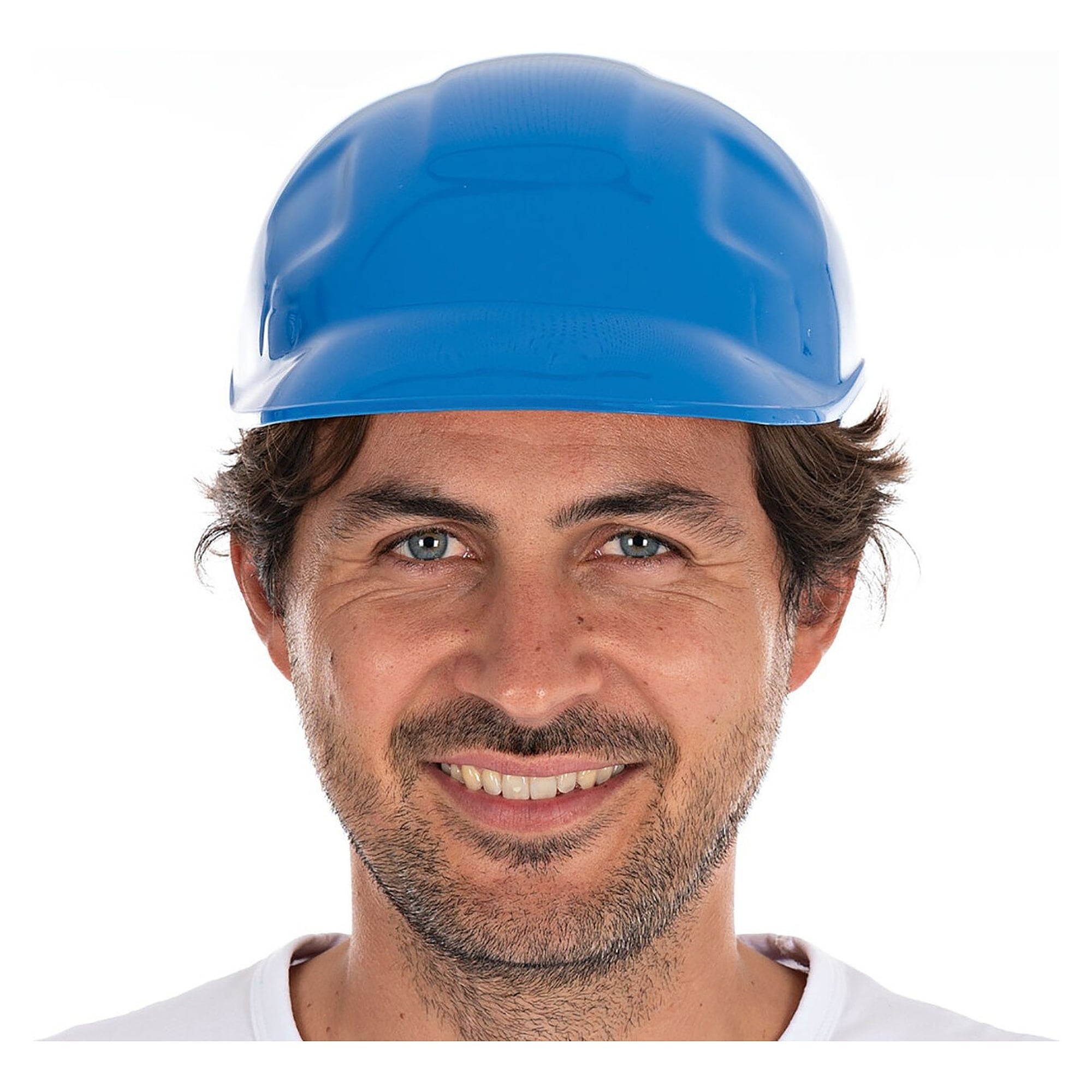 Anstoßkappe Safe aus PE mit 4-Punkt-Innenausstattung, blau, Kopfweite 53 bis 61 cm - Franz Mensch 852101