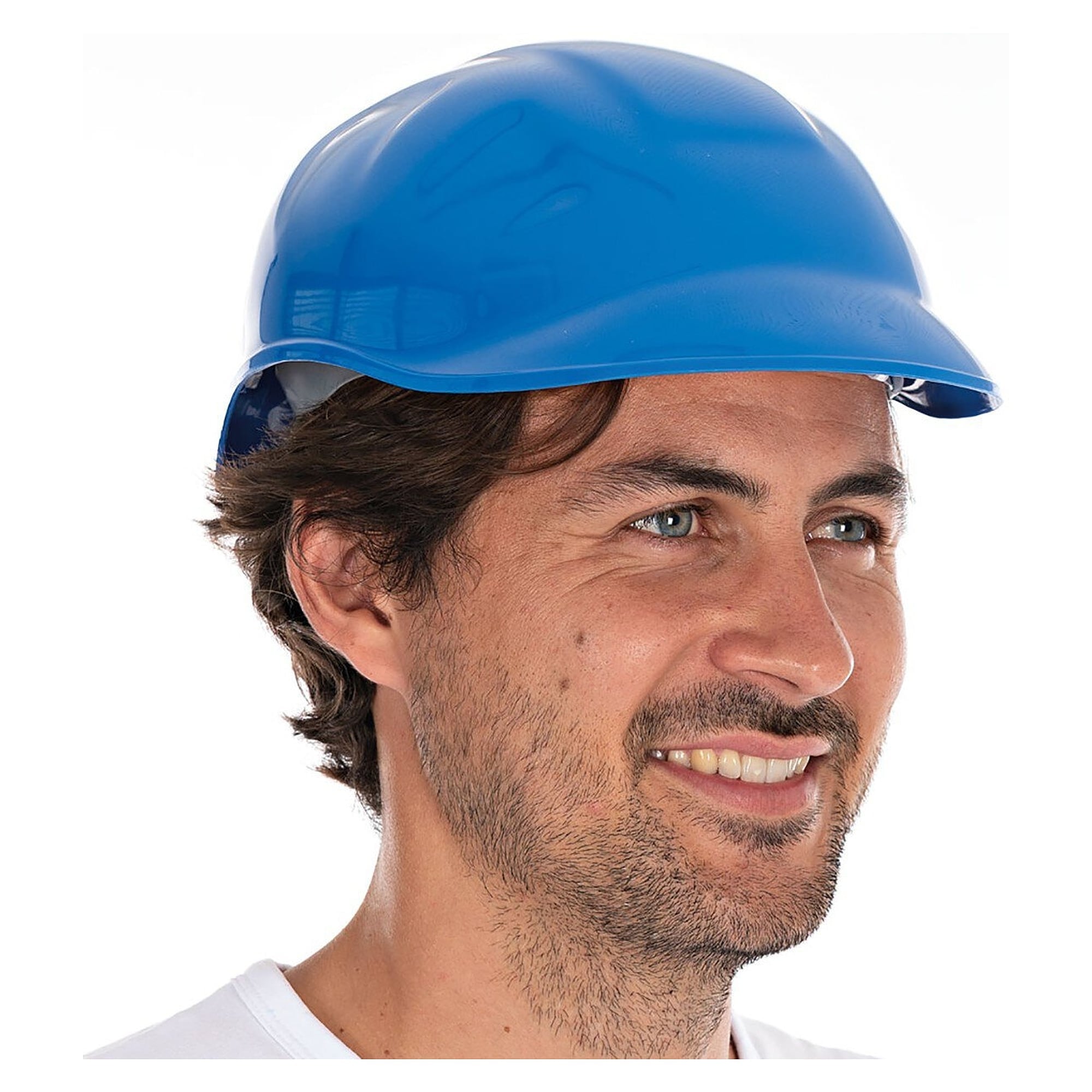 Anstoßkappe Safe aus PE mit 4-Punkt-Innenausstattung, blau, Kopfweite 53 bis 61 cm - Franz Mensch 852101