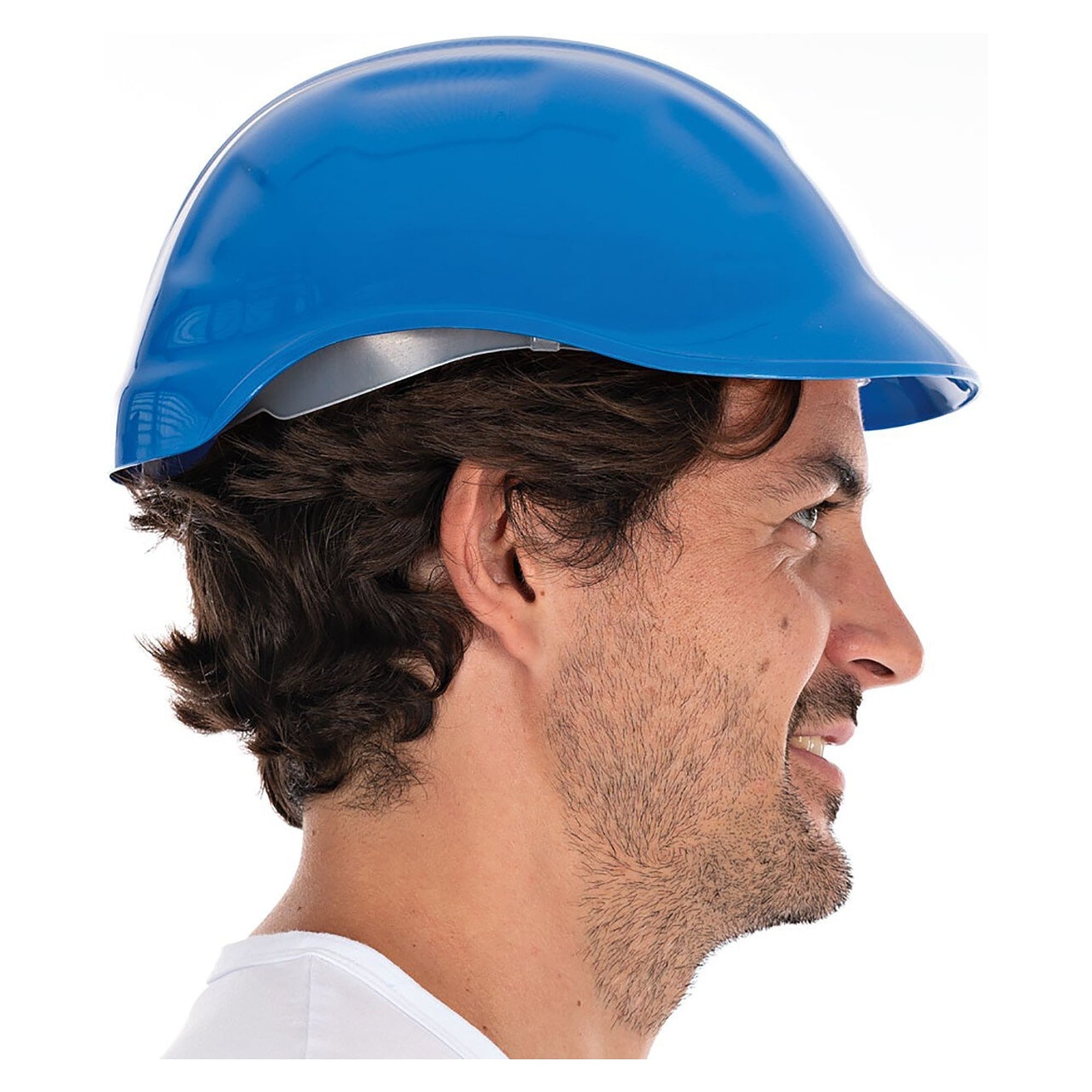 Anstoßkappe Safe aus PE mit 4-Punkt-Innenausstattung, blau, Kopfweite 53 bis 61 cm - Franz Mensch 852101