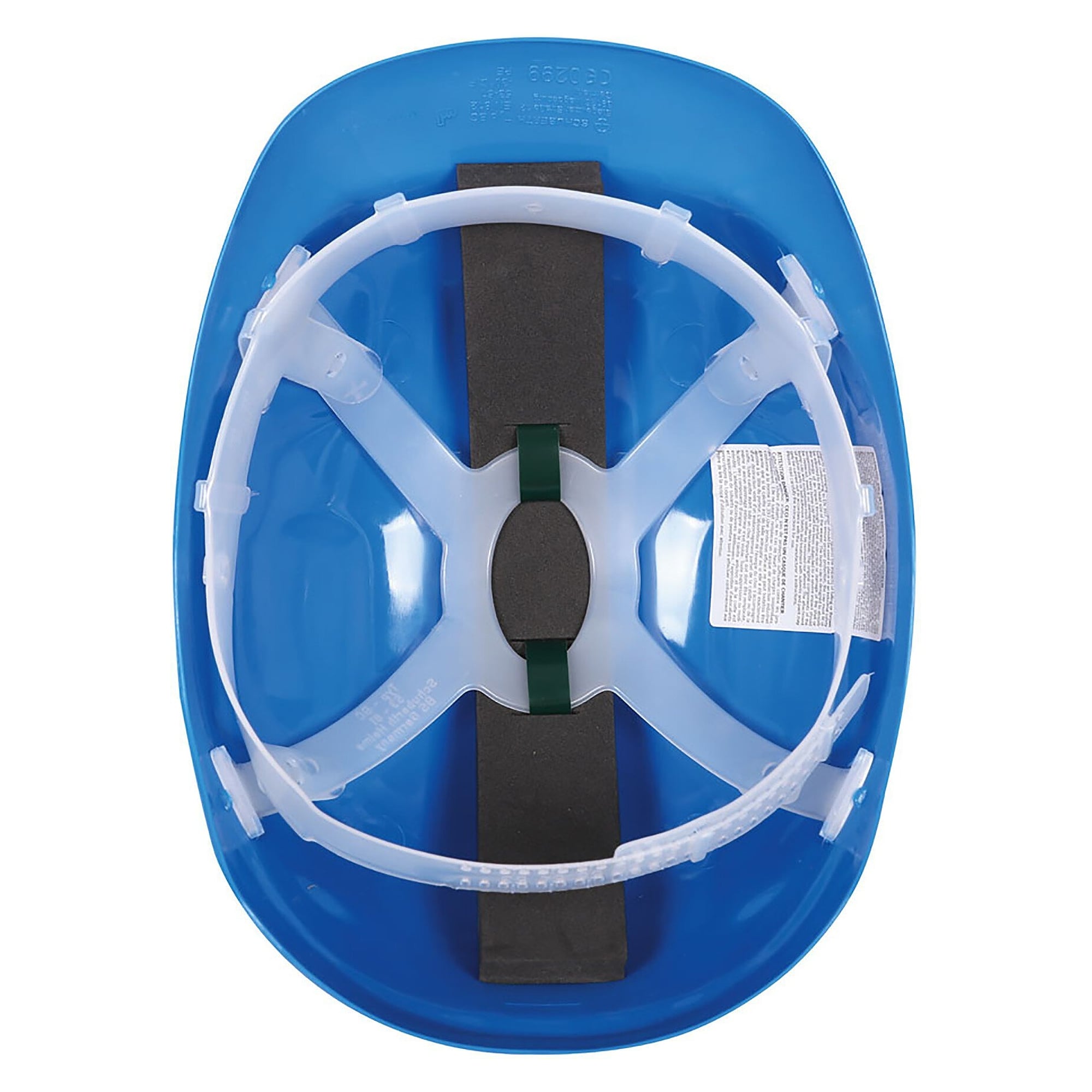 Anstoßkappe Safe aus PE mit 4-Punkt-Innenausstattung, blau, Kopfweite 53 bis 61 cm - Franz Mensch 852101