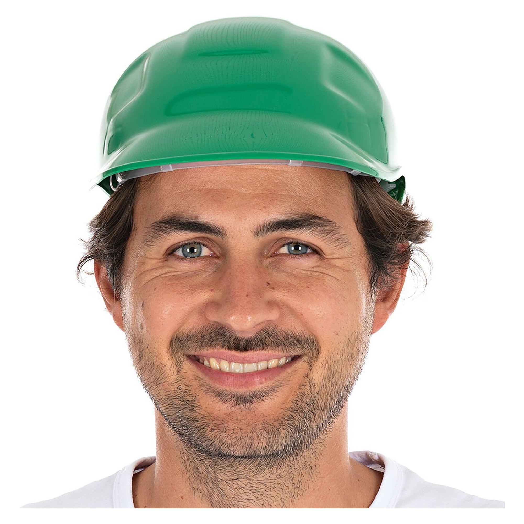 Bump cap Safe in PE with 4-point harness, head size 53 to 61 cm, green - Franz Mensch 852107