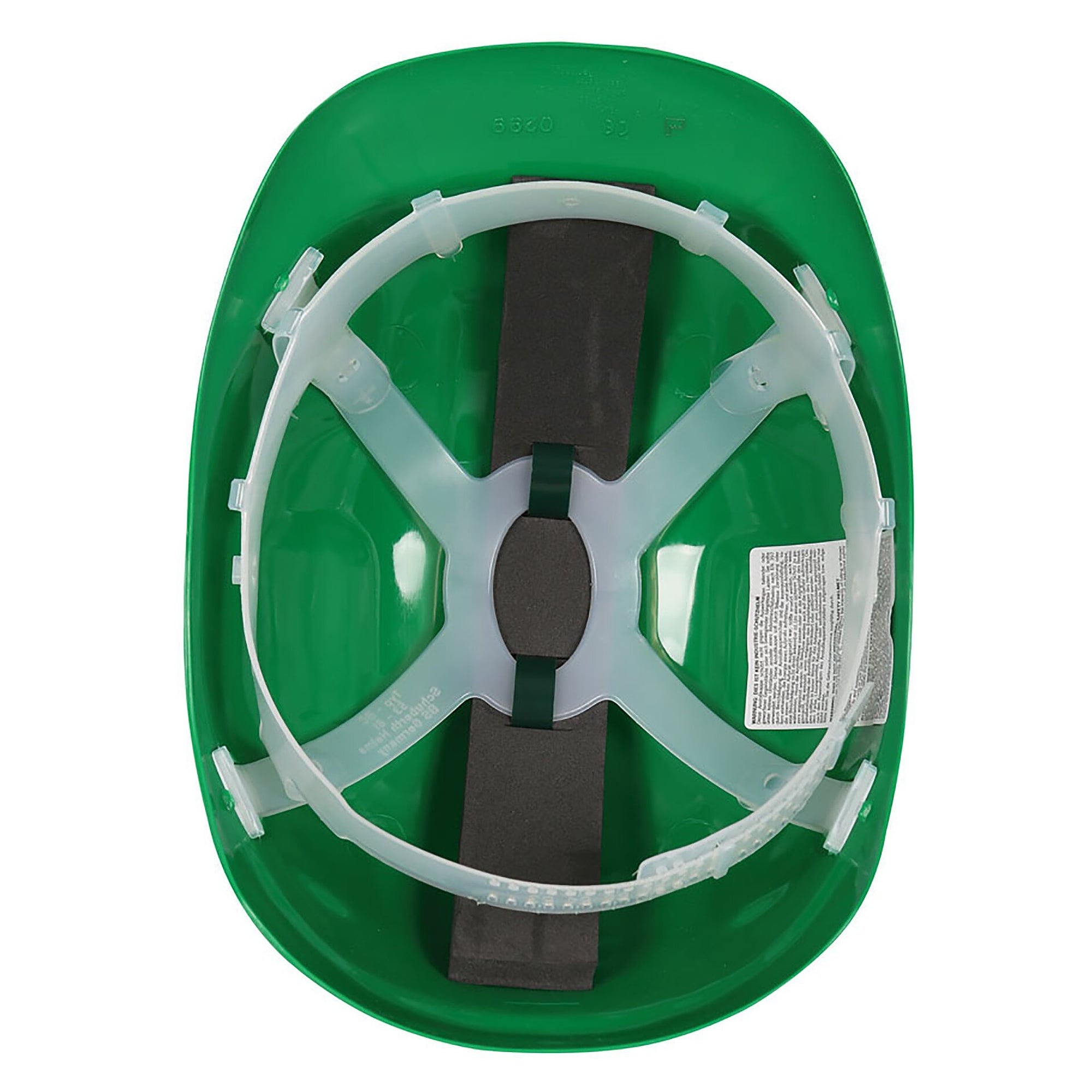 Bump cap Safe in PE with 4-point harness, head size 53 to 61 cm, green - Franz Mensch 852107