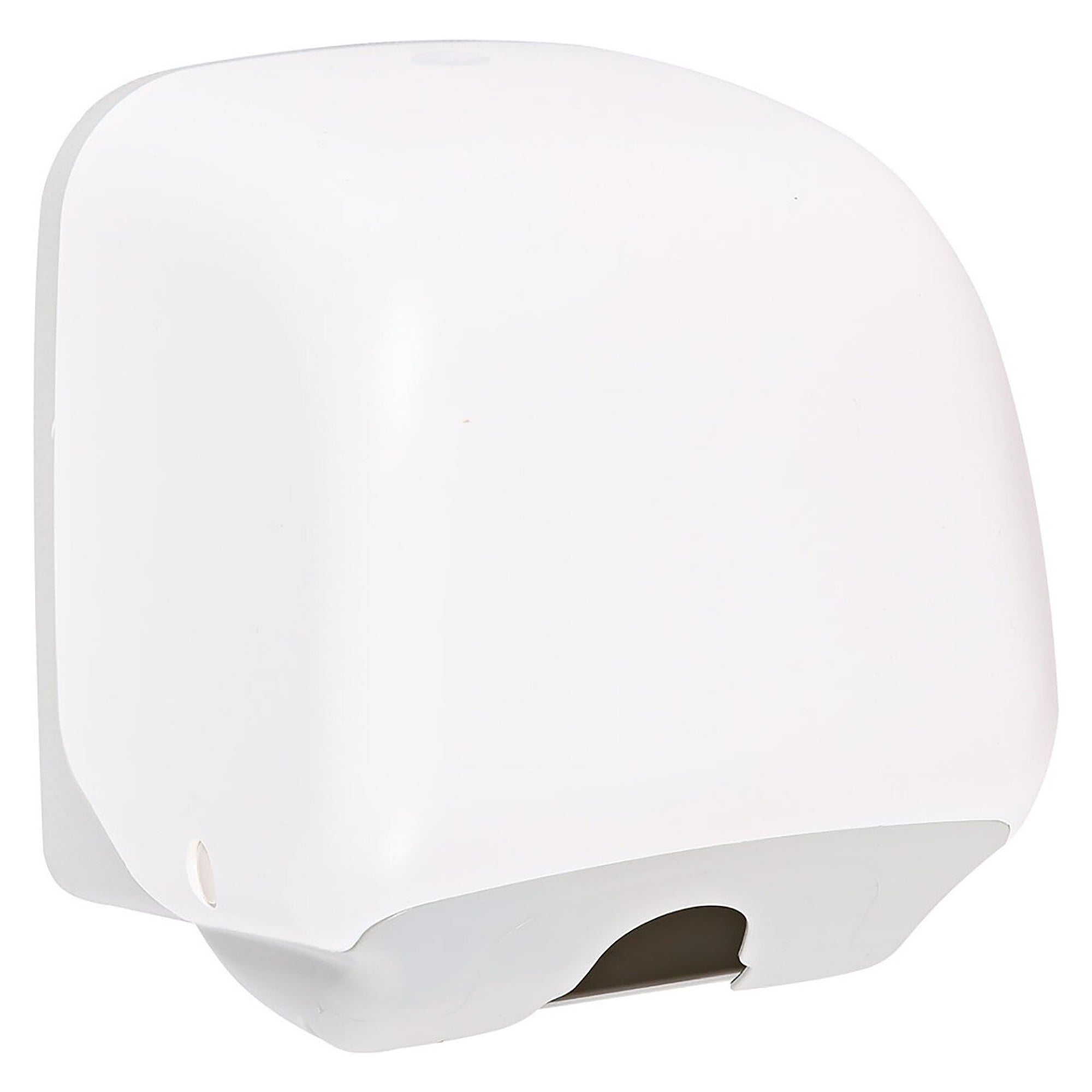 Toilet paper dispenser Simply Eco Mini for 1 small roll, plastic, 140 x 150 x 135 mm, white/grey - Franz Mensch 888311