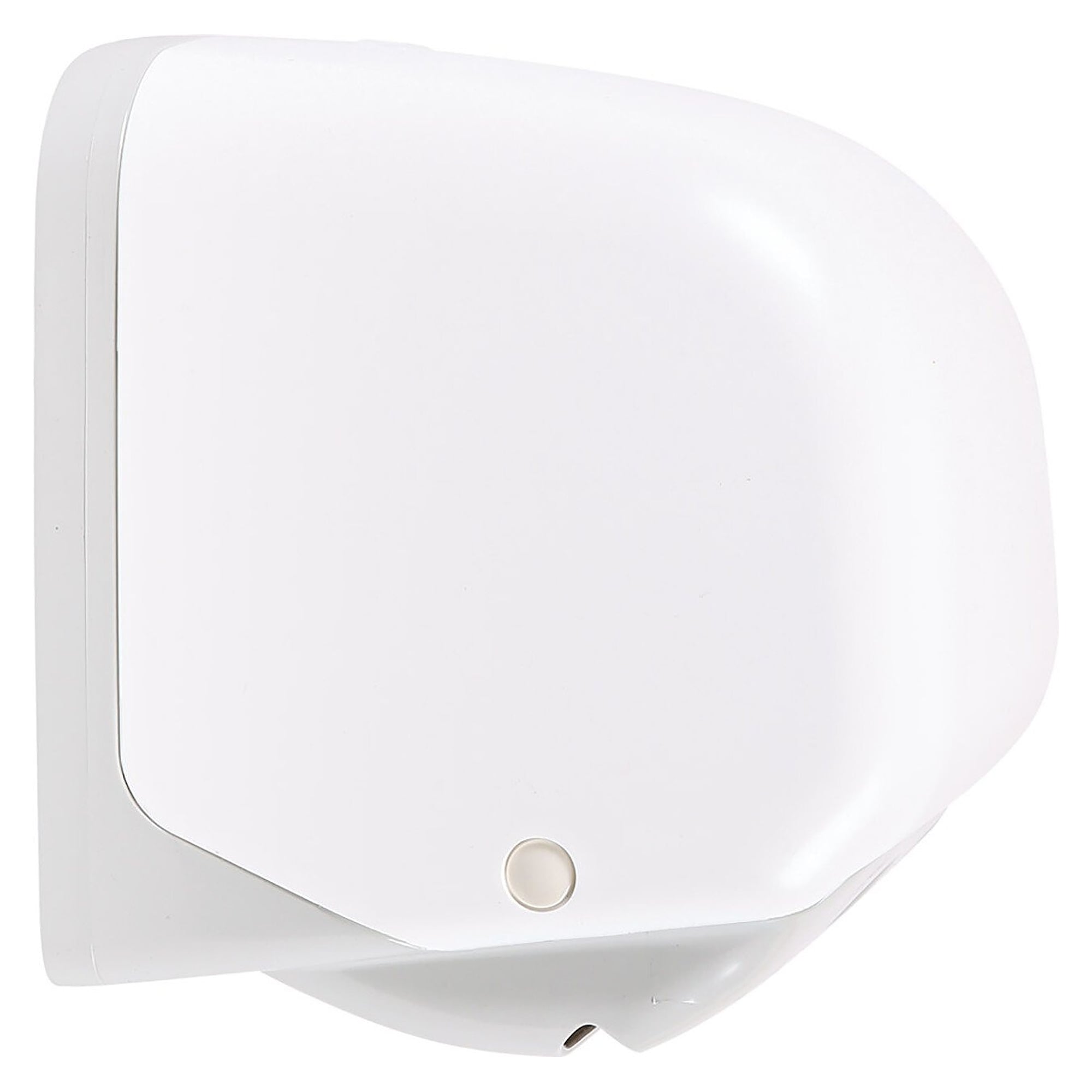Toilet paper dispenser Simply Eco Mini for 1 small roll, plastic, 140 x 150 x 135 mm, white/grey - Franz Mensch 888311