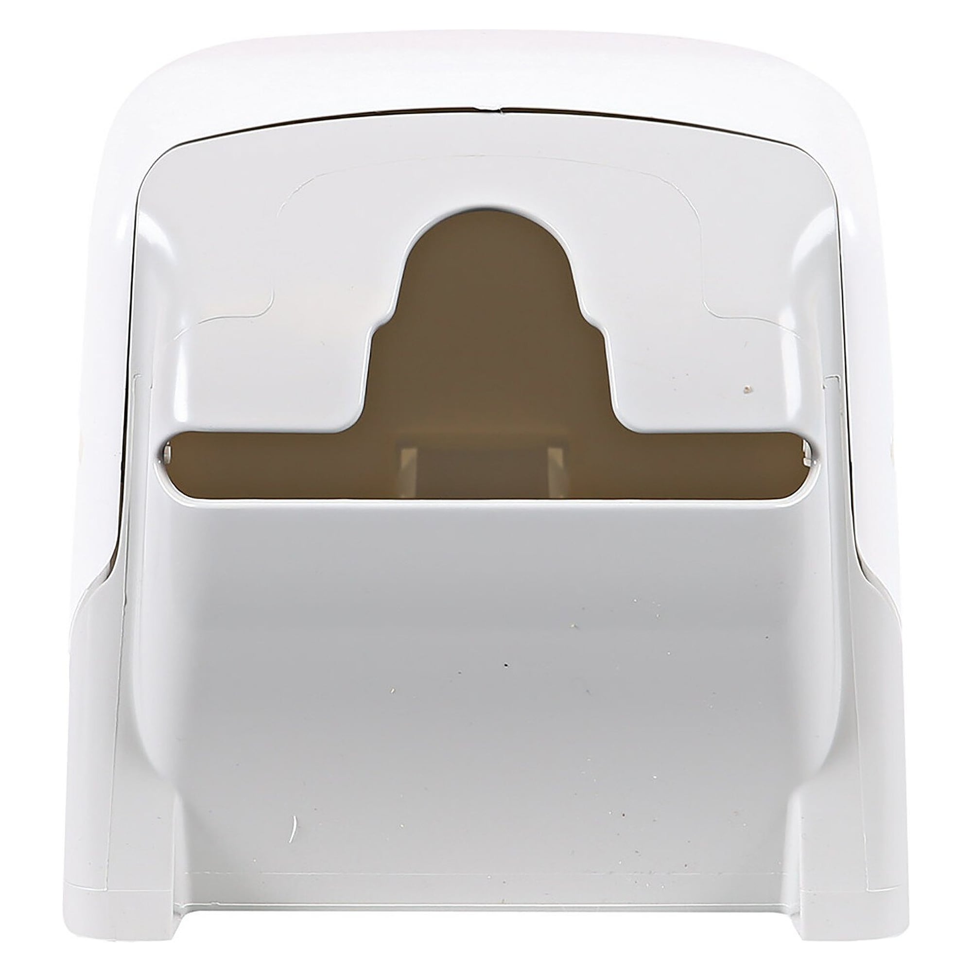 Toilet paper dispenser Simply Eco Mini for 1 small roll, plastic, 140 x 150 x 135 mm, white/grey - Franz Mensch 888311