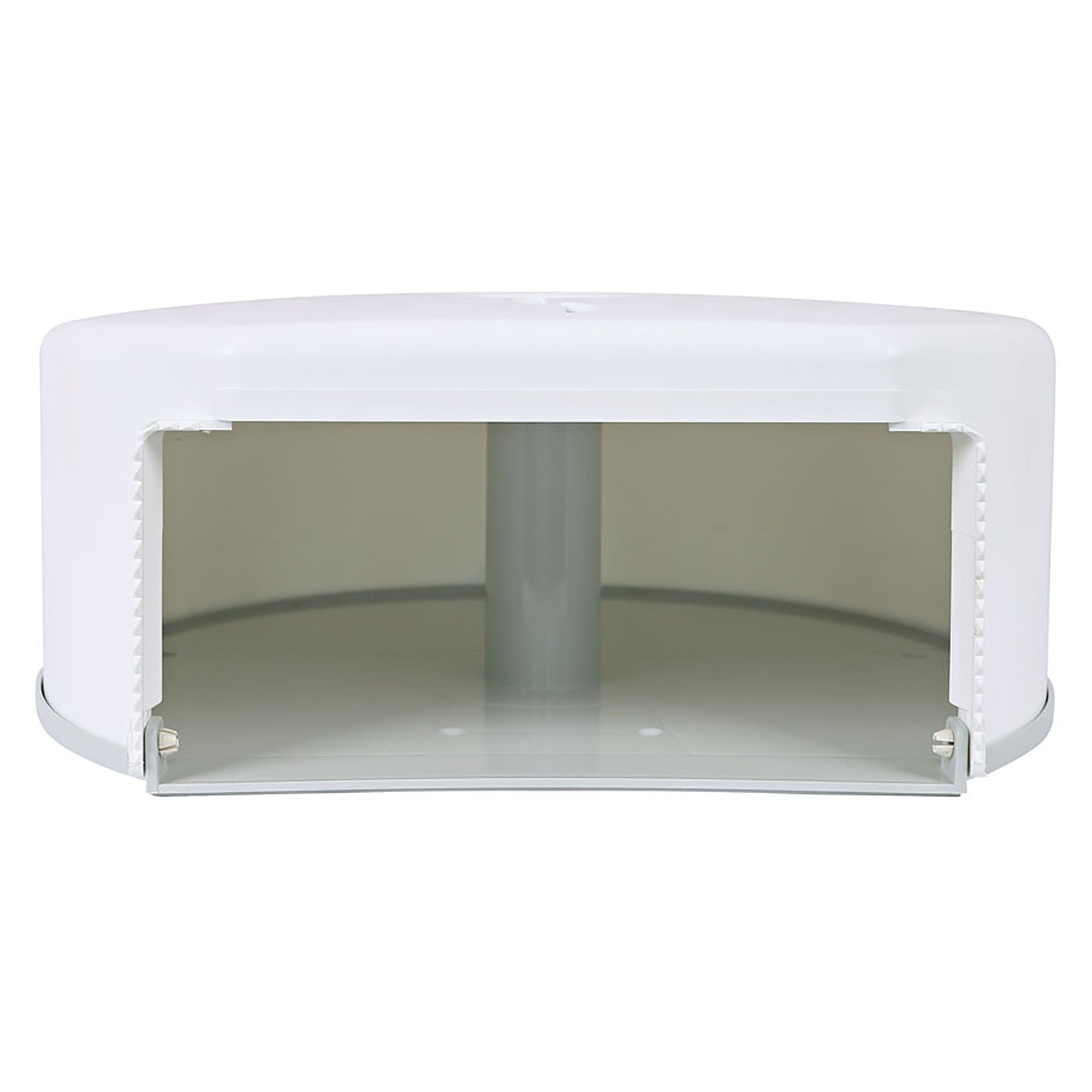 Toilet paper dispenser Simply Eco Jumbo for 1 jumbo roll, plastic, 375 x 360 x 135 mm, white/grey - Franz Mensch 888351