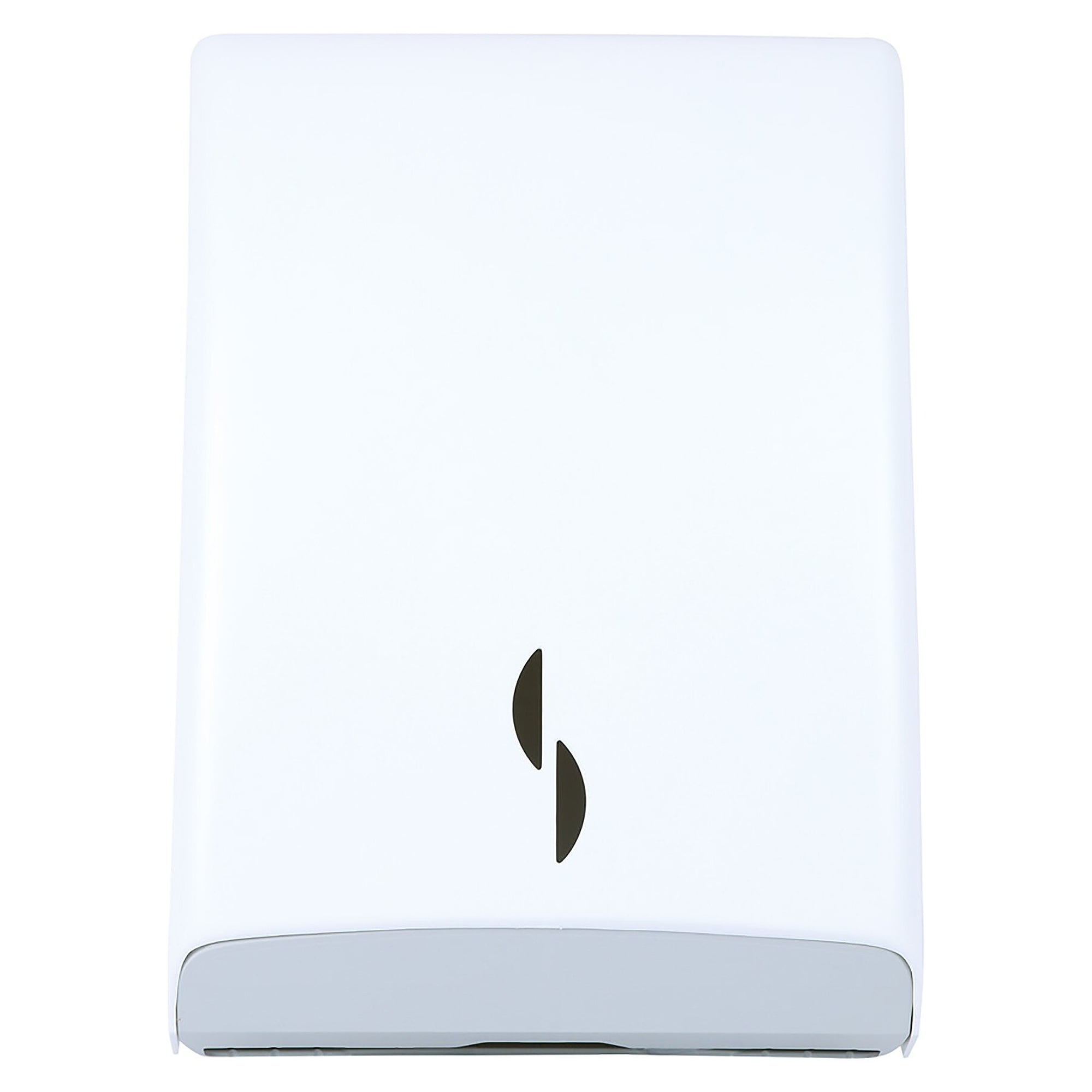 Distributeur d'essuie-mains pliés Simply Eco en plastique, 280 x 400 x 140 mm, blanc/gris - Franz Mensch 888361