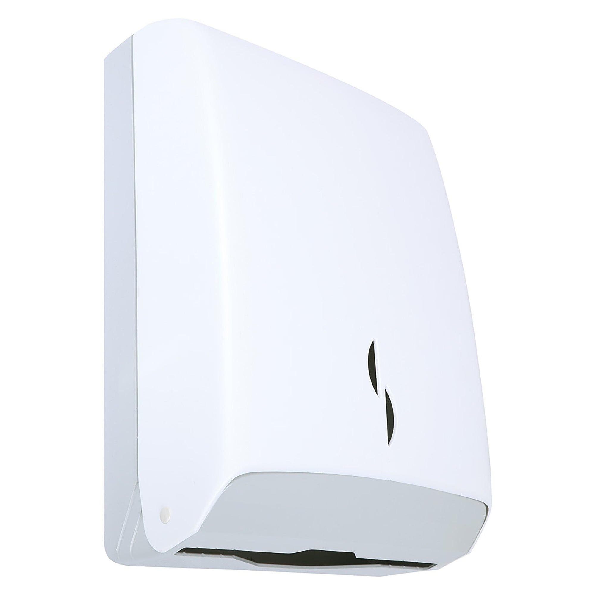 Distributeur d'essuie-mains pliés Simply Eco en plastique, 280 x 400 x 140 mm, blanc/gris - Franz Mensch 888361