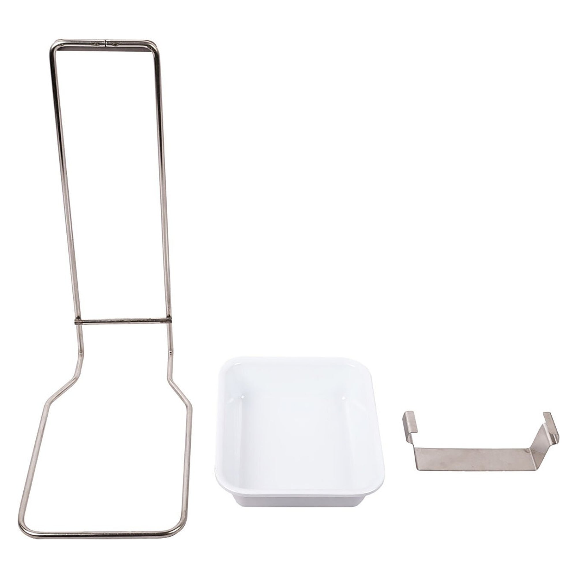 Bac ramasse-gouttes avec support pour distributeur Euro 500 ml, plastique, argent/blanc - Franz Mensch 888428