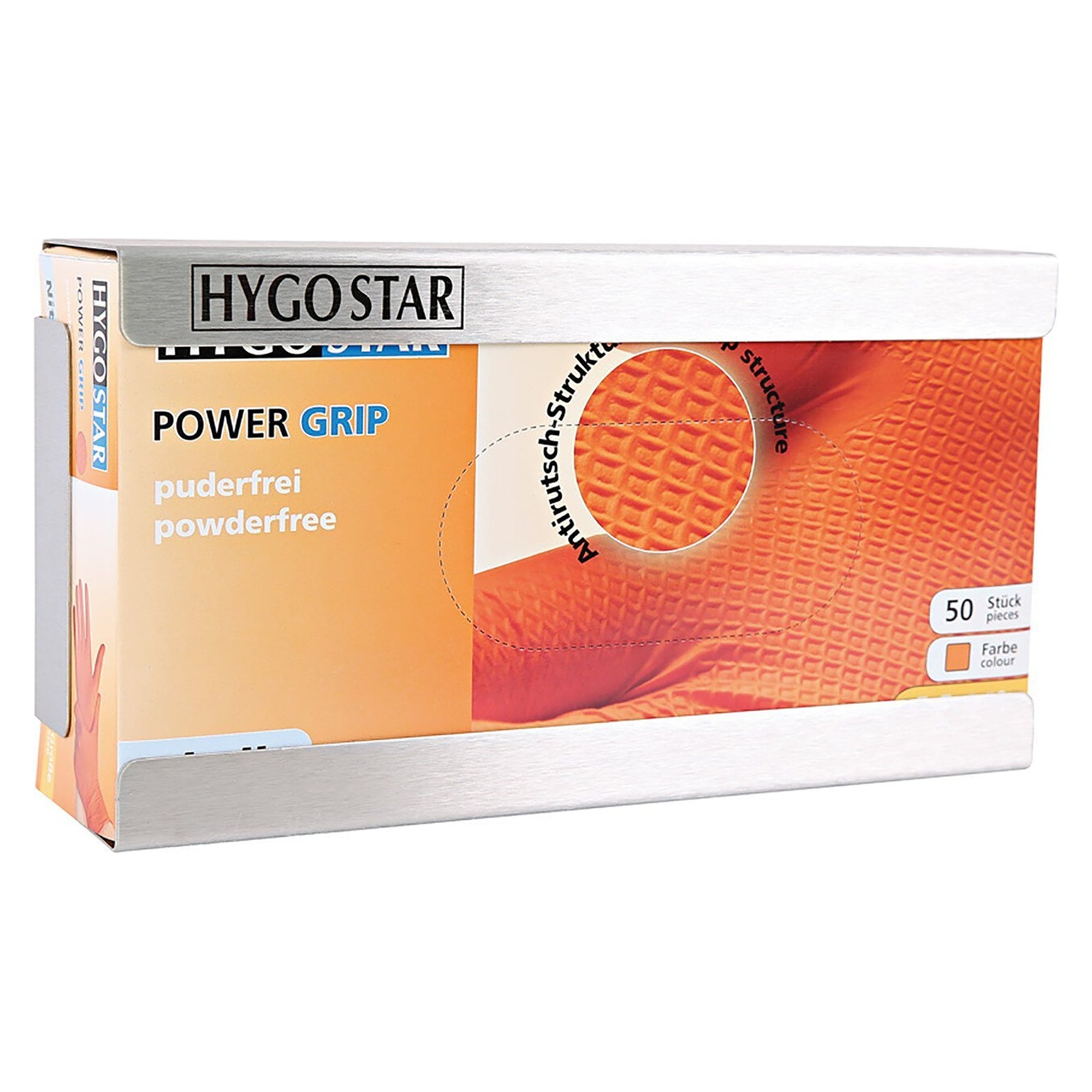 Handschuhspender Power Grip S-L aus Edelstahl, Innenmaße 233 x 371 x 59 mm - Franz Mensch 889371