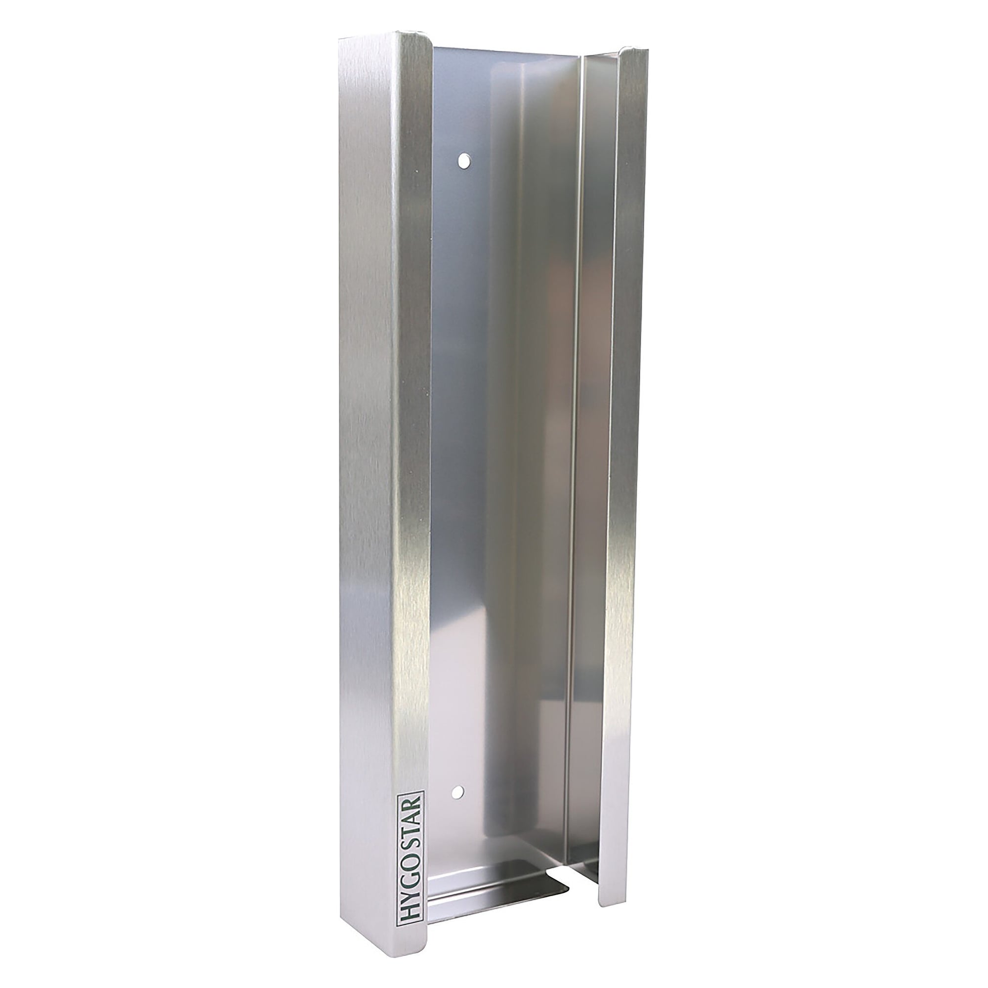 Glove dispenser Extra Safe Superlong in stainless steel, inner size 125 x 400 x 50 mm, silver - Franz Mensch 889414
