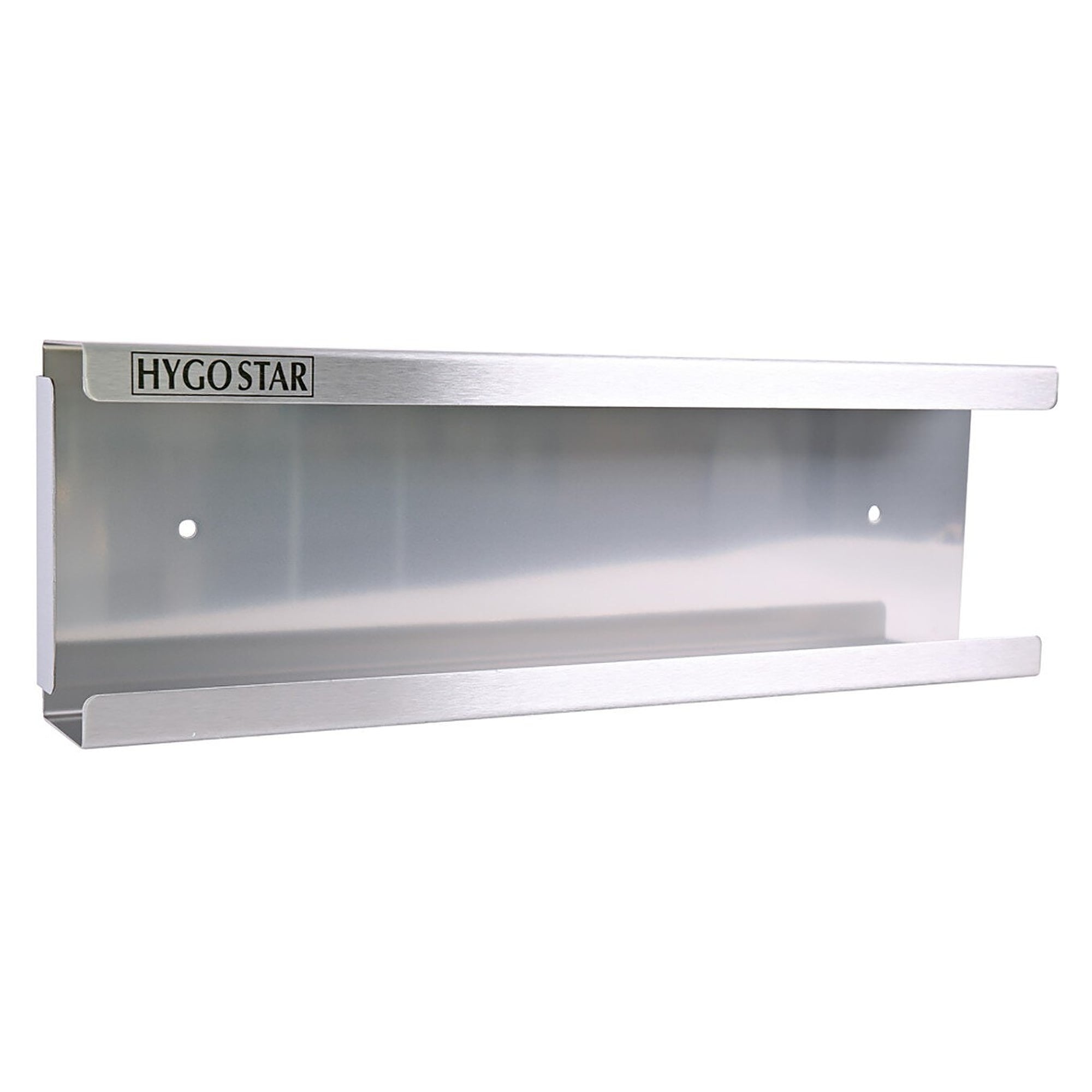 Glove dispenser Extra Safe Superlong in stainless steel, inner size 125 x 400 x 50 mm, silver - Franz Mensch 889414