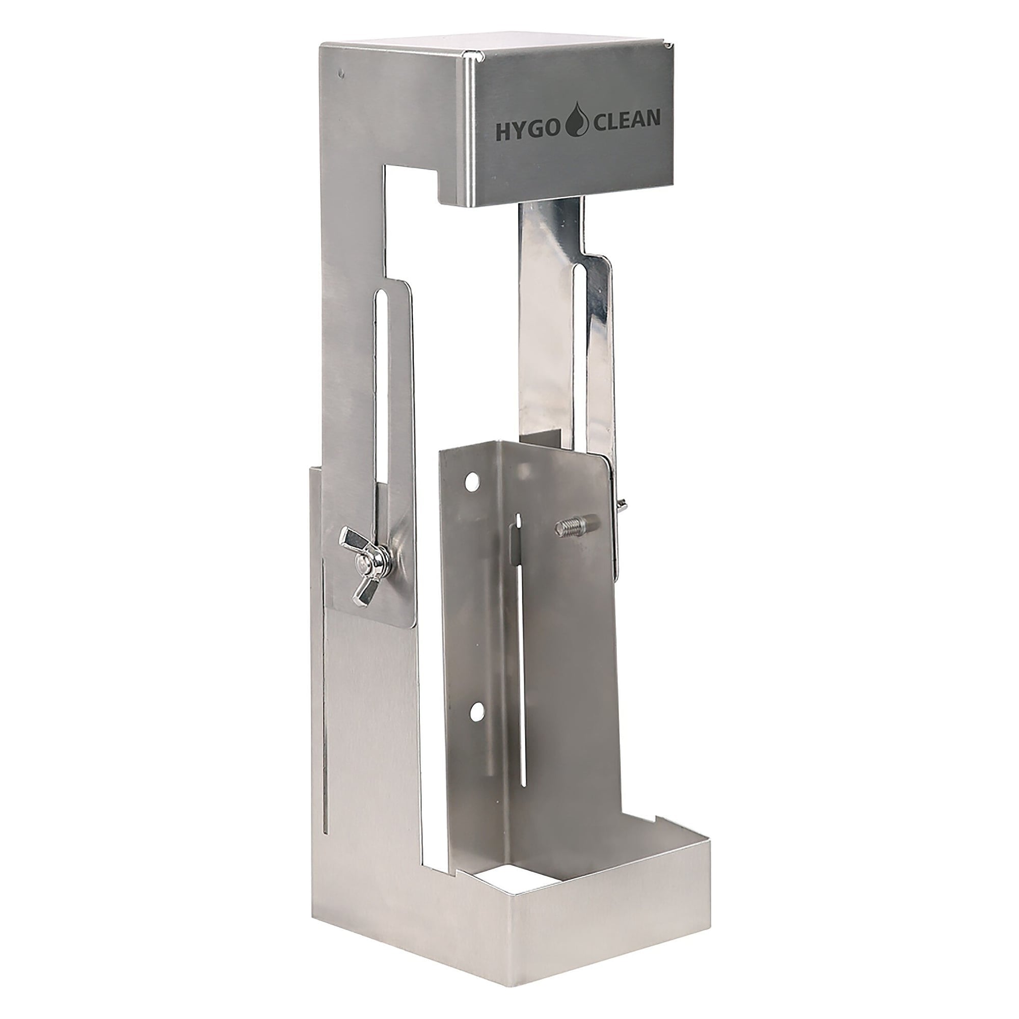 Wall Bracket for Dispenser Buckets, Stainless Steel, Adjustable 145 to 220 mm, Silver - Franz Mensch 88956
