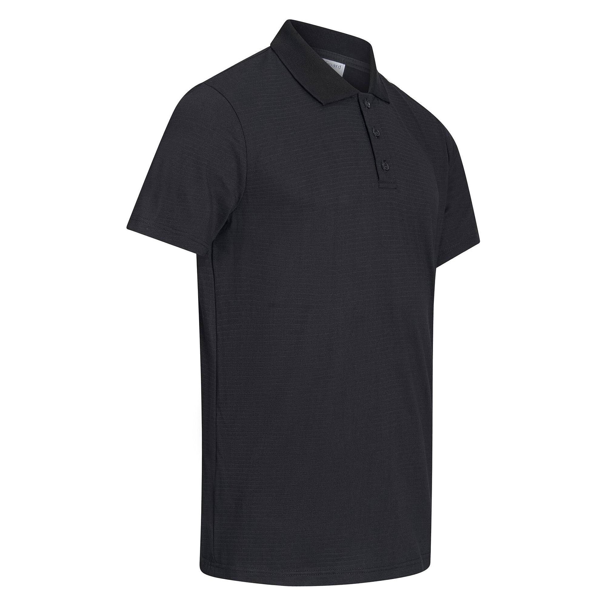 ESD Polo Shirt, Short Sleeve with Chest Pocket, 150 g/m², Black, Unisex, Size XXL - Safeguard PGO-TS15-BKXXL-FARBIG