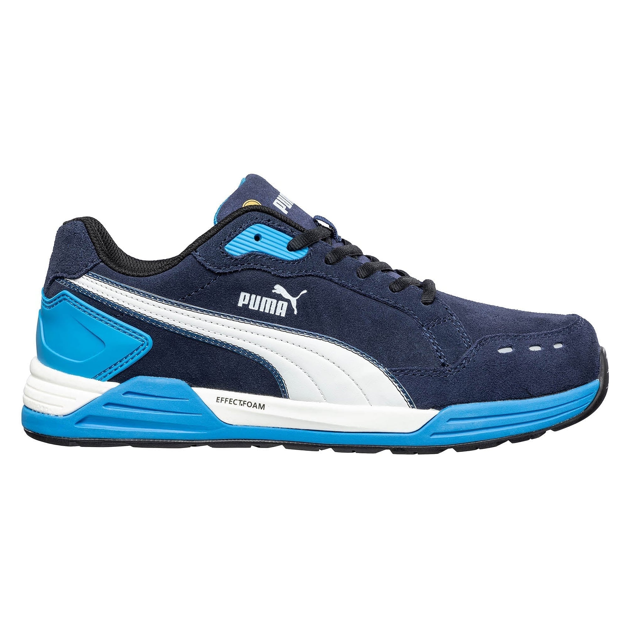 Chaussure de sécurité basse ESD Airtwist Blue Low pour homme, à lacets, pointure 45 - PUMA Safety 644620-45