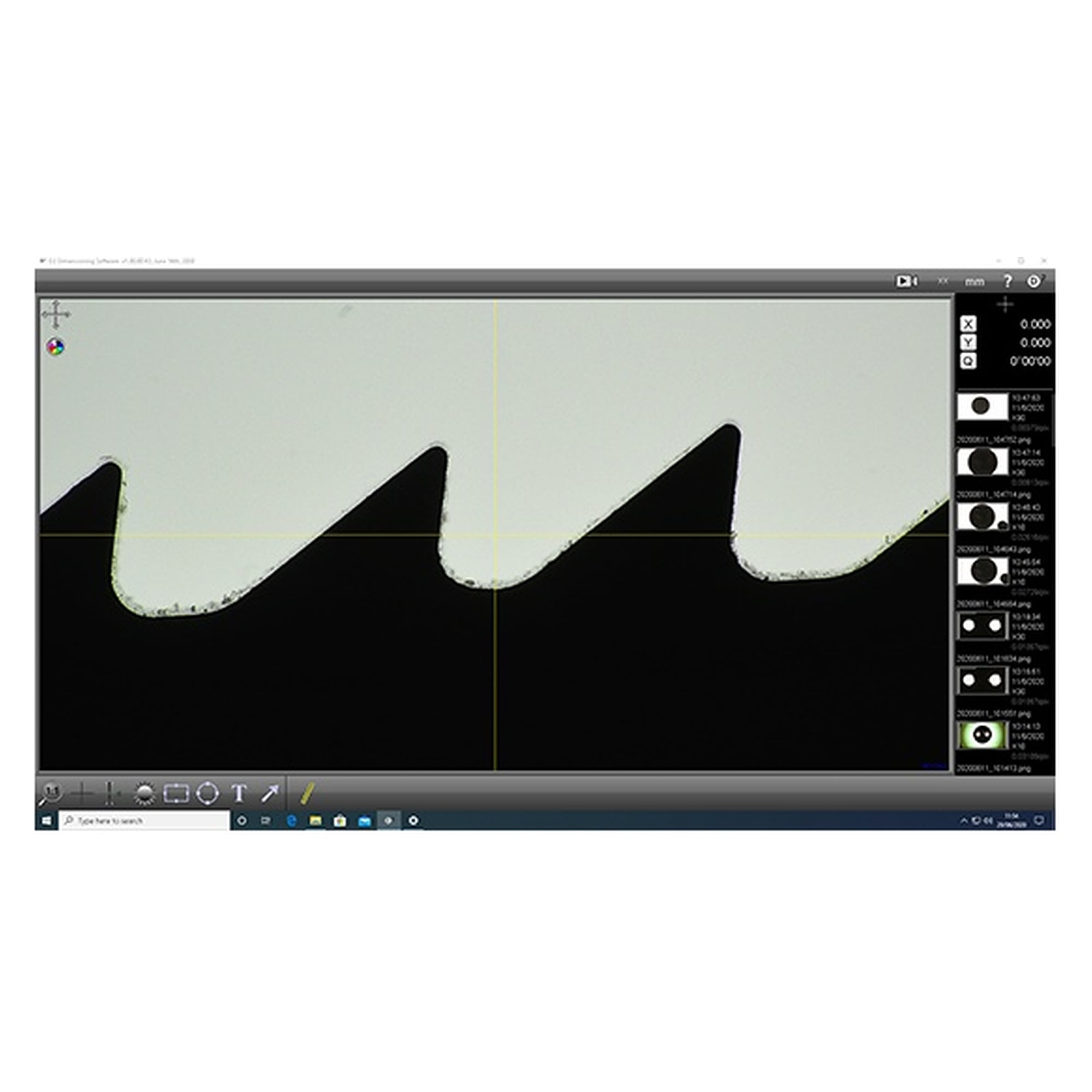 DimensionTwo documentation and measurement software for microscope images - Vision VIS004