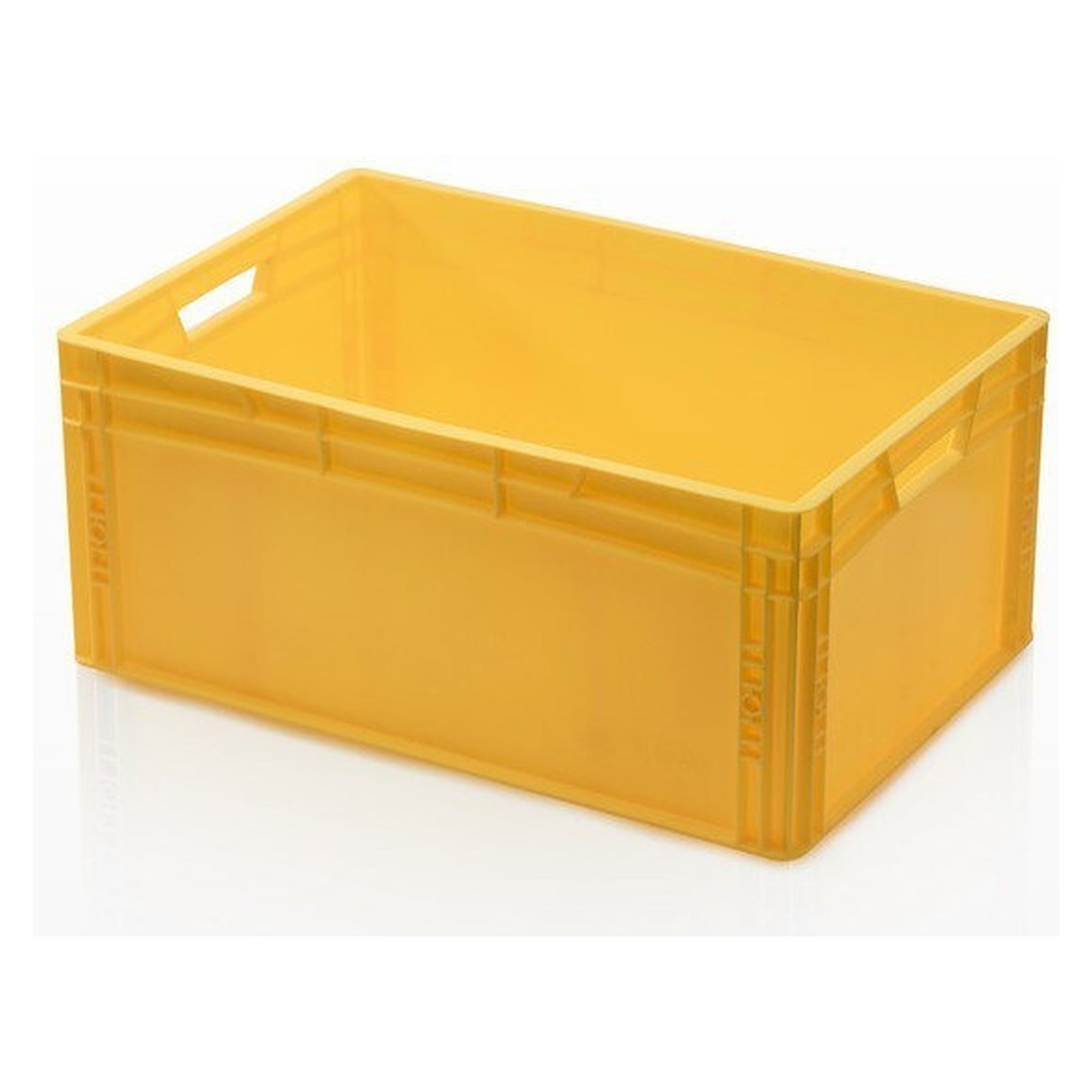 Bac Euro 600 x 400 x 270 mm, jaune, 55 litres, polypropylène, empilable - A1-ESD 965772