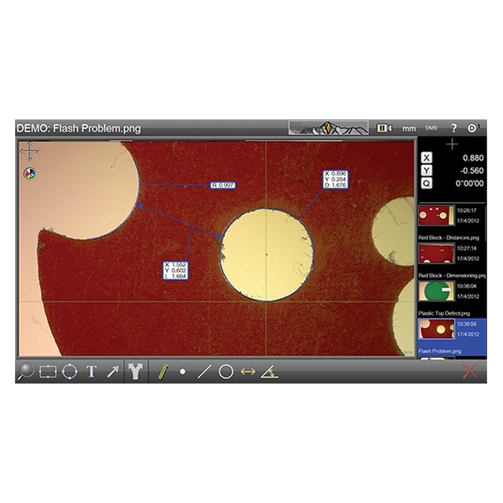 Dokumentations- und Messsoftware DimensionOne für Mikroskopbilder - Vision VIS003