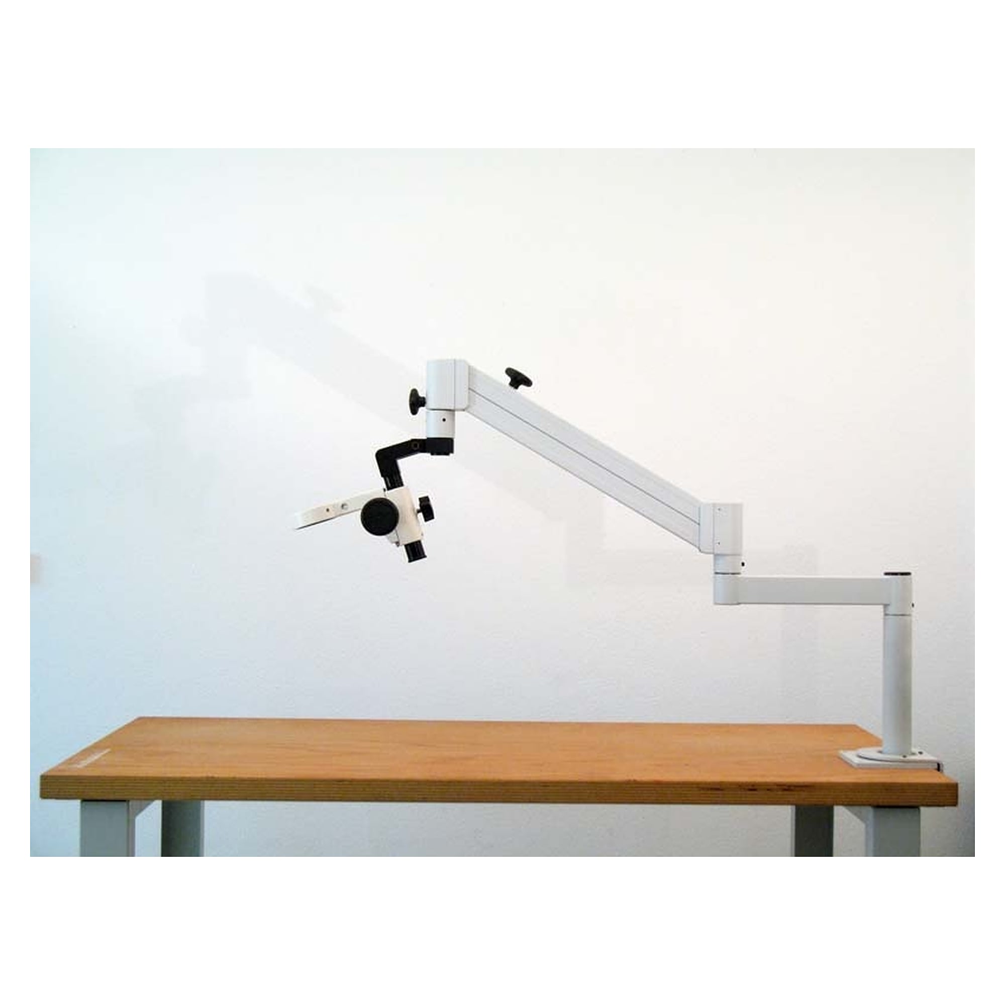 Flexi table stand G for stereo microscopes and inspection optics at the workstation - Pulch & Lorenz 555719