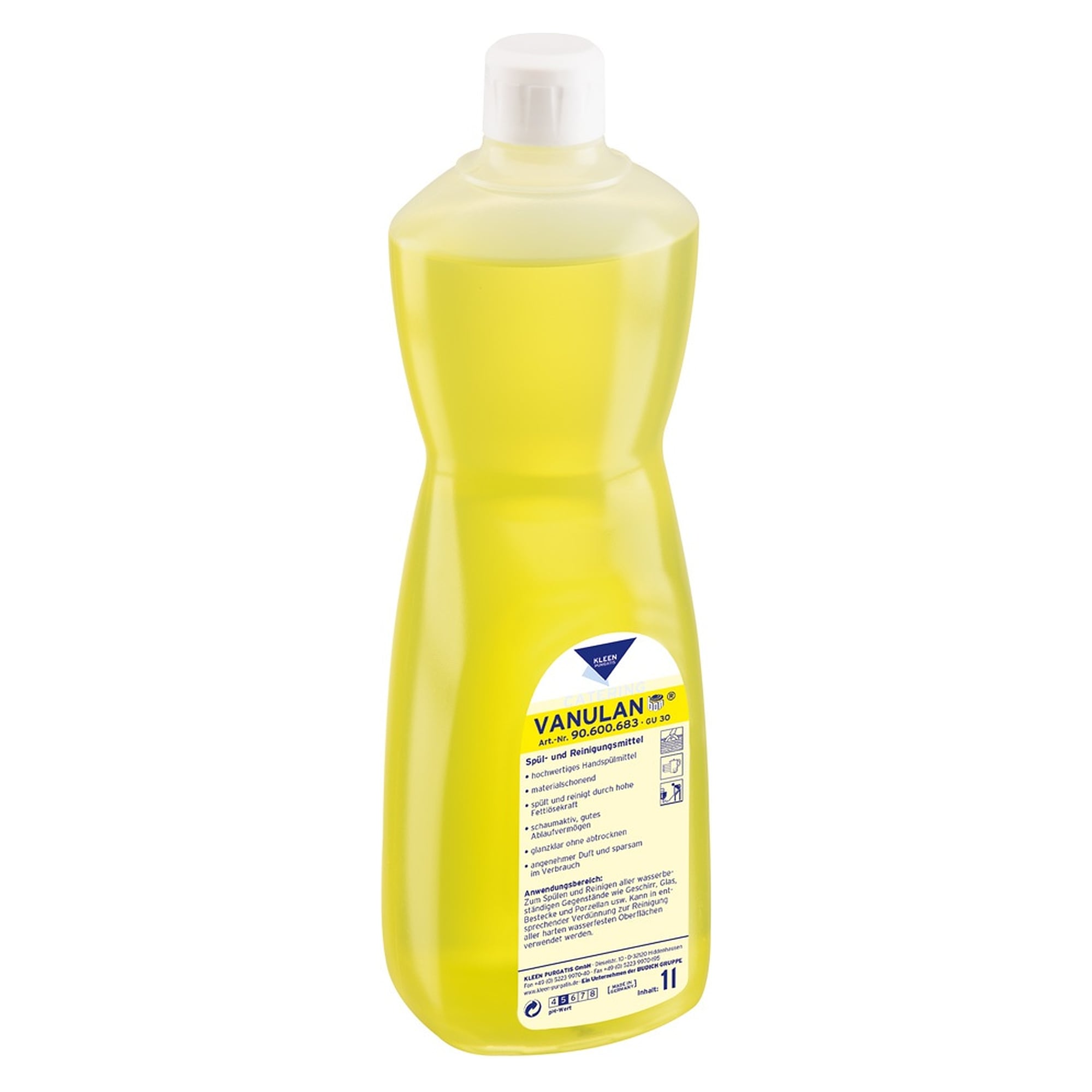 Handspülmittel Kleen Purgatis Vanulan, Flasche 1 Liter - Franz Mensch T90600683