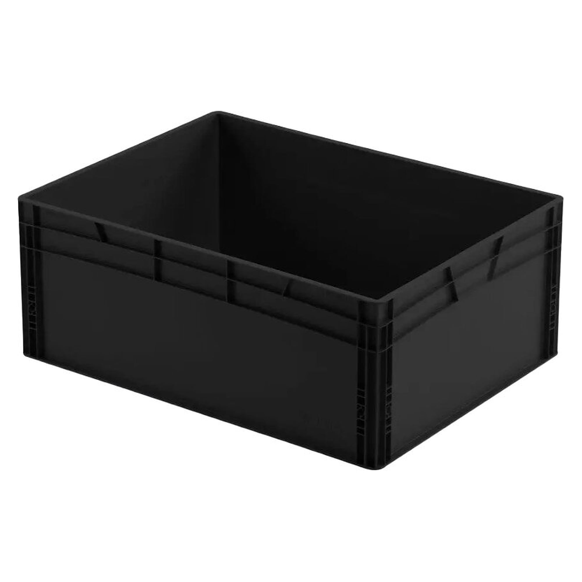 ESD Euro container 800 x 600 x 320 mm, black, dissipative, 133 litres - A1-ESD 965825